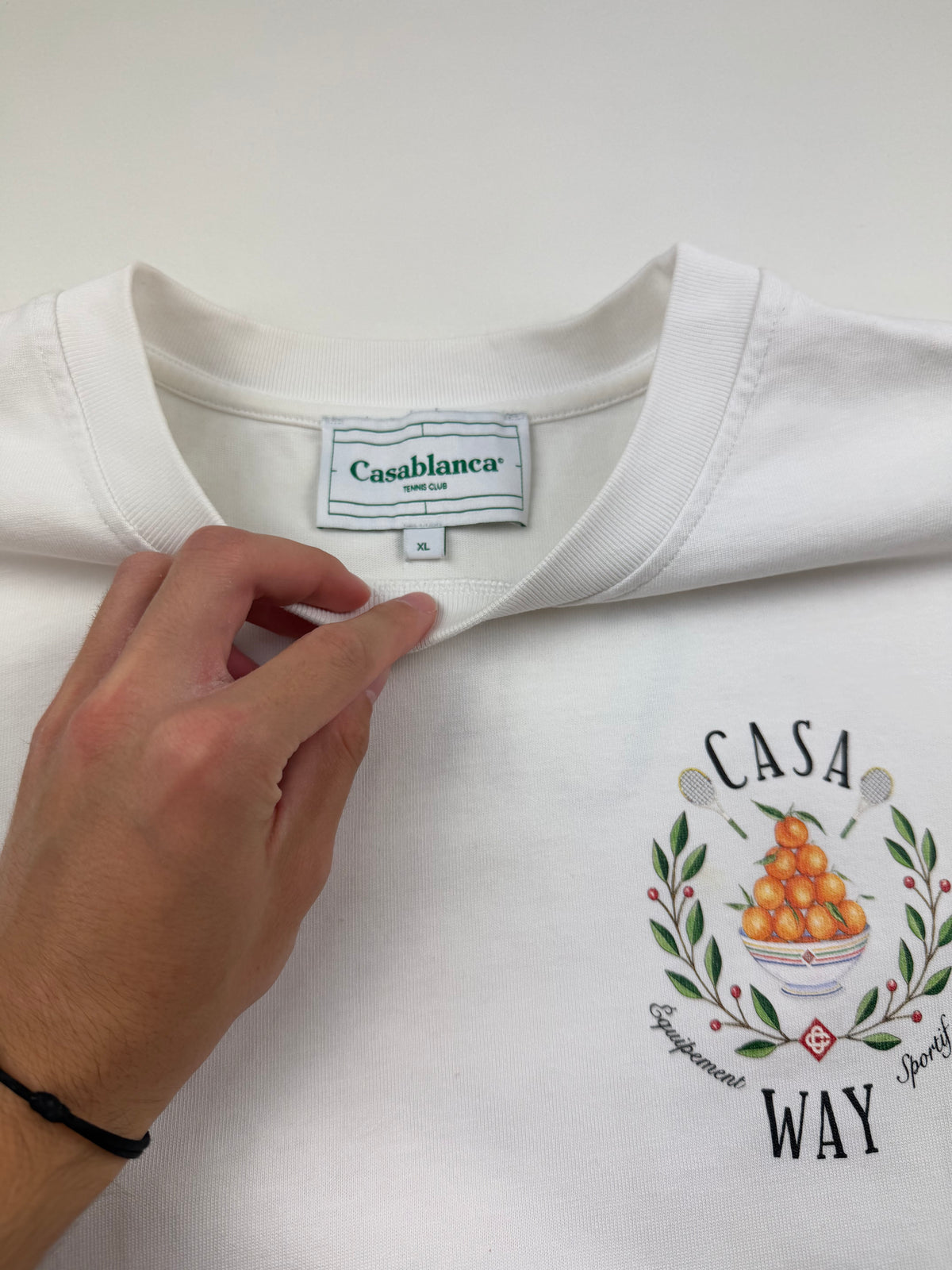 T-Shirt Casablanca « Casa Way » – Taille XL – Blanc