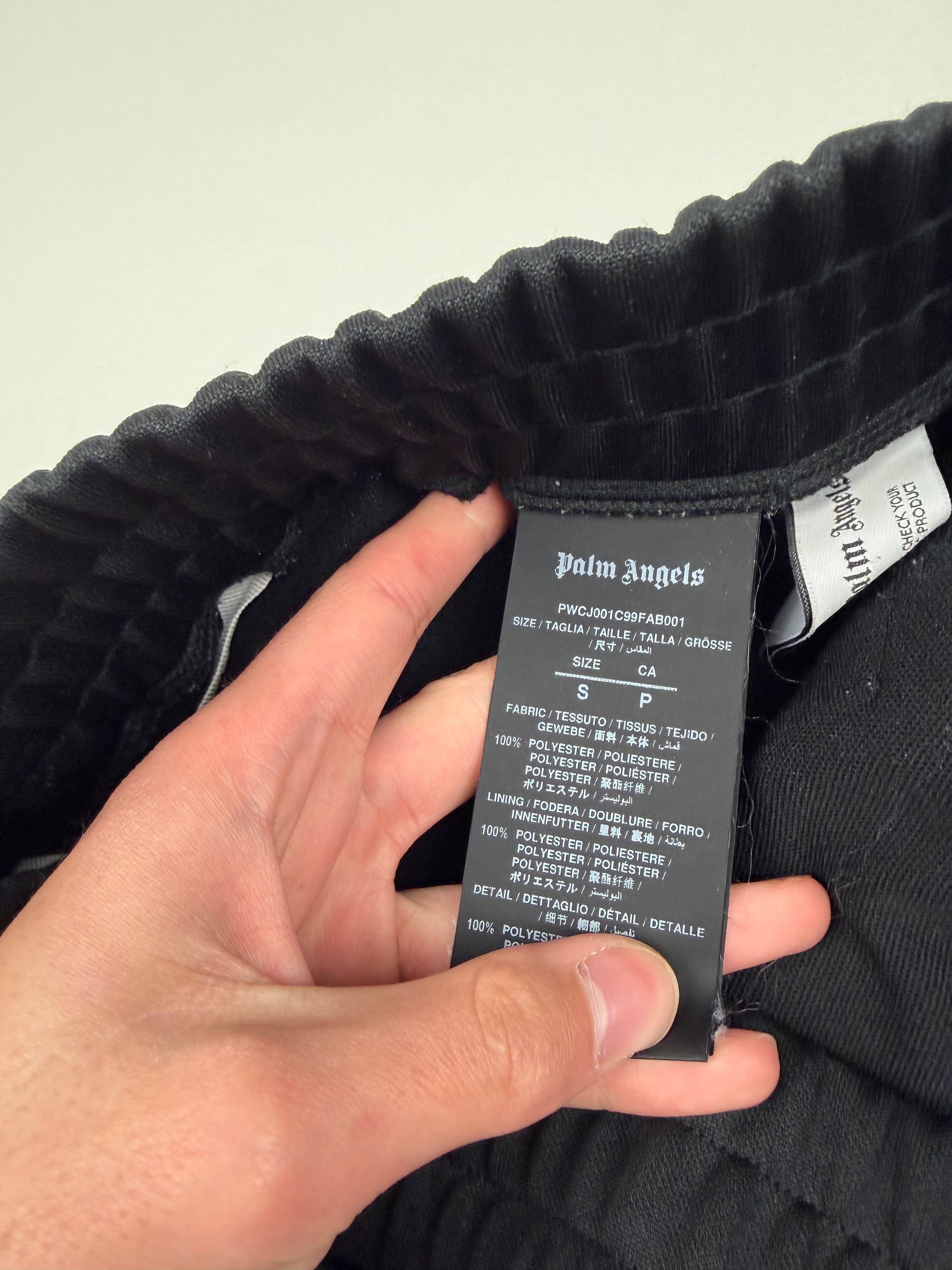 Jogging Palm Angels – Taille S – Noir avec Bandes Blanches