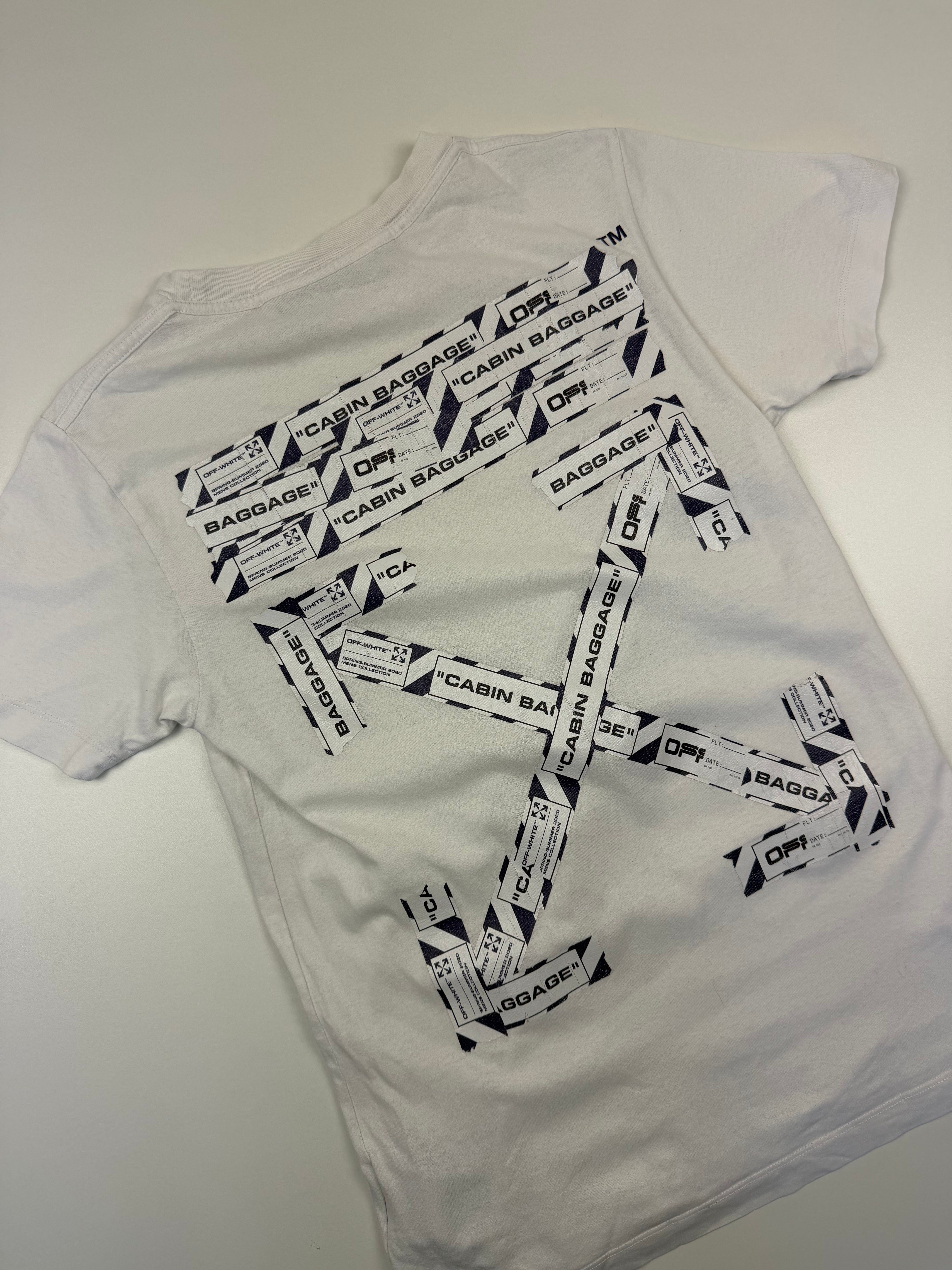 T-shirt Off-White “Airport Tape” – Taille XXS (fit XS) – Blanc