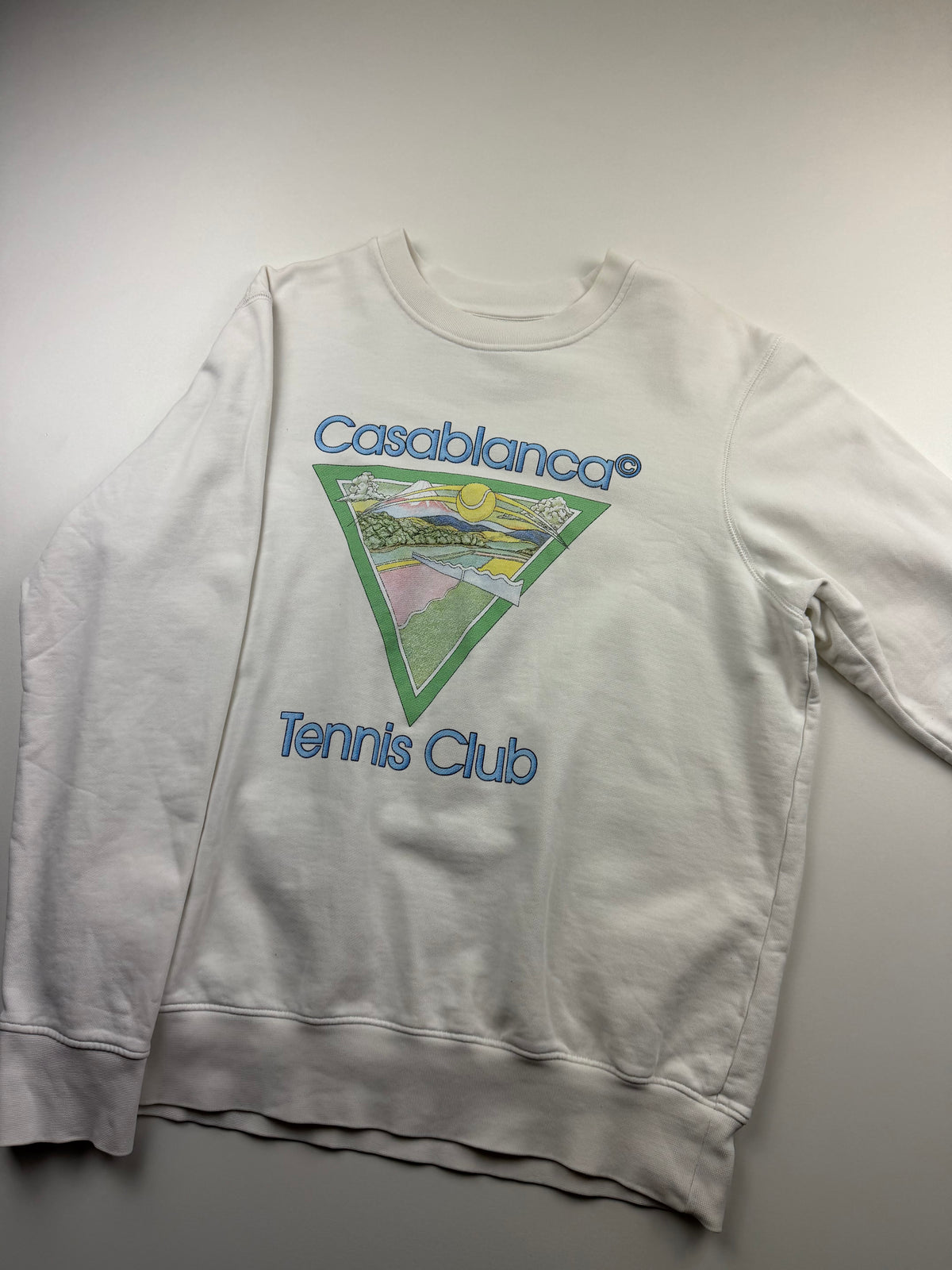 Pull Casablanca « Tennis Club » – Taille L – Blanc