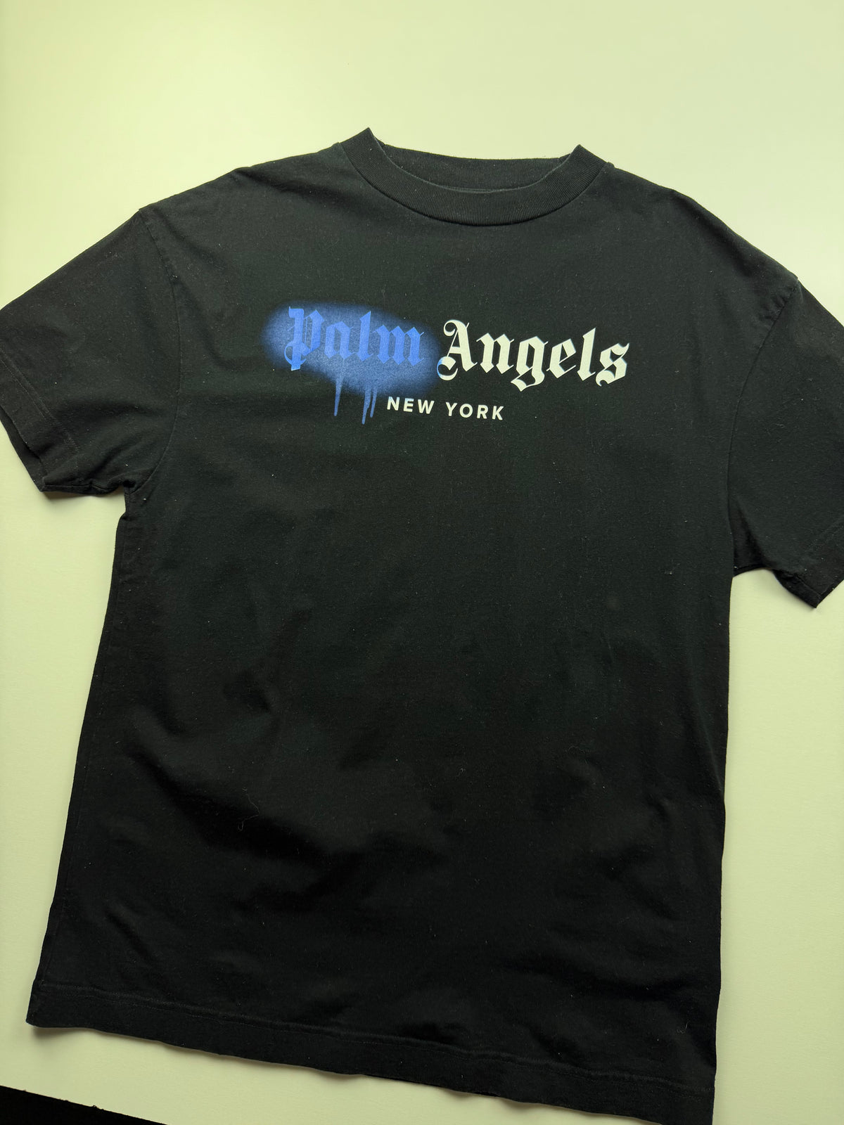 T-Shirt Palm Angels « Tag New York » – Taille M – Noir