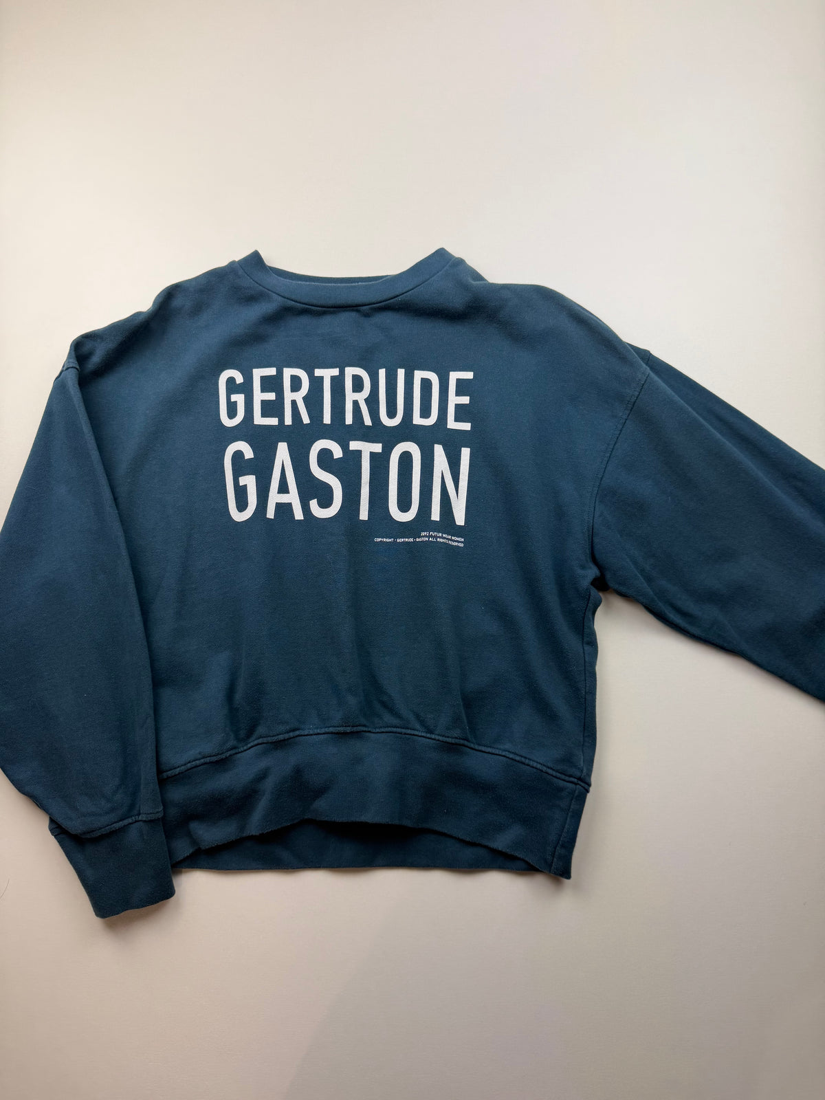 Sweat Gertrude – Taille XS – Bleu pétrole