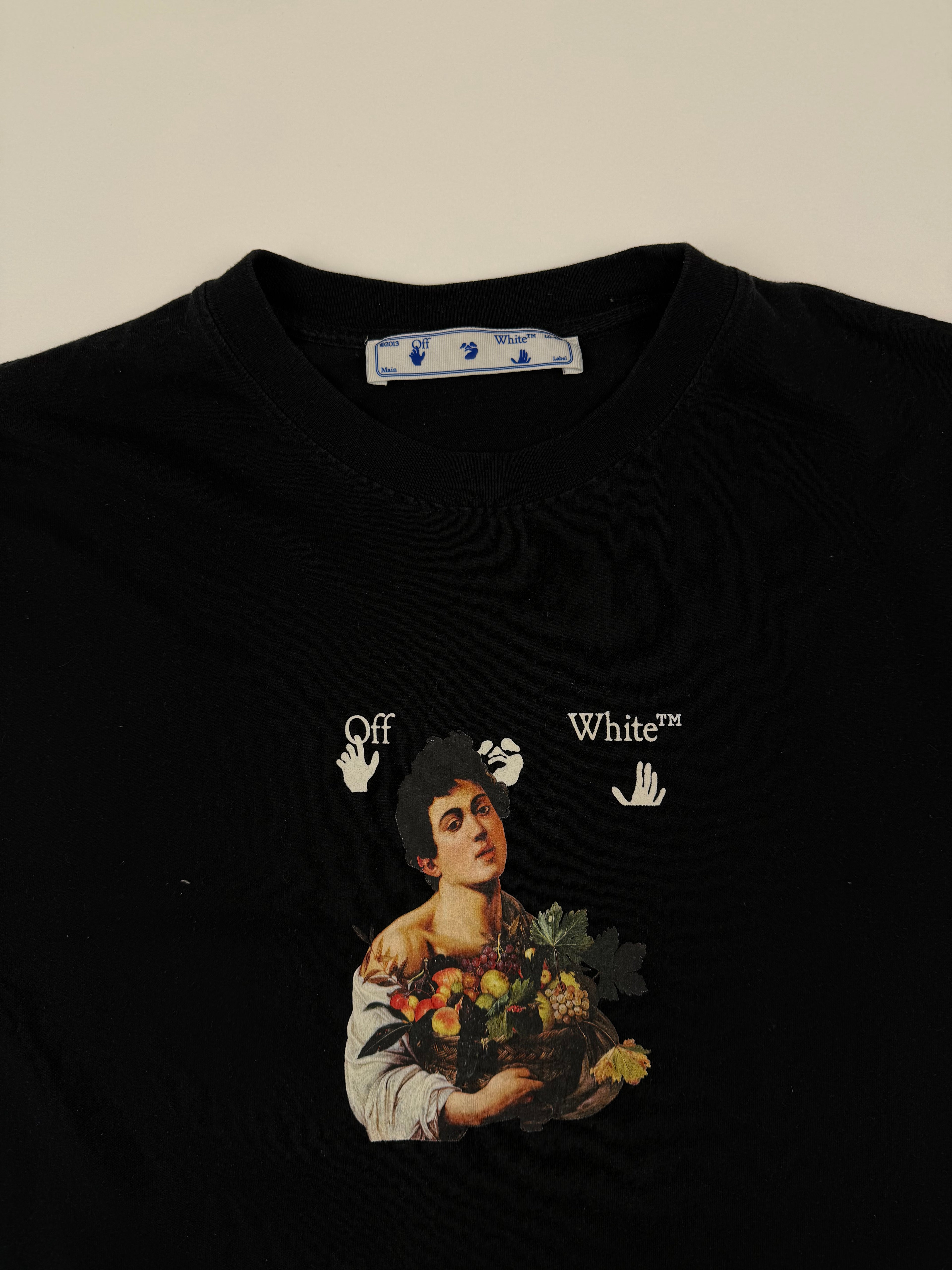 T-shirt Off-White “Caravaggio Boy Over” – Taille S (fit M/L) – Noir