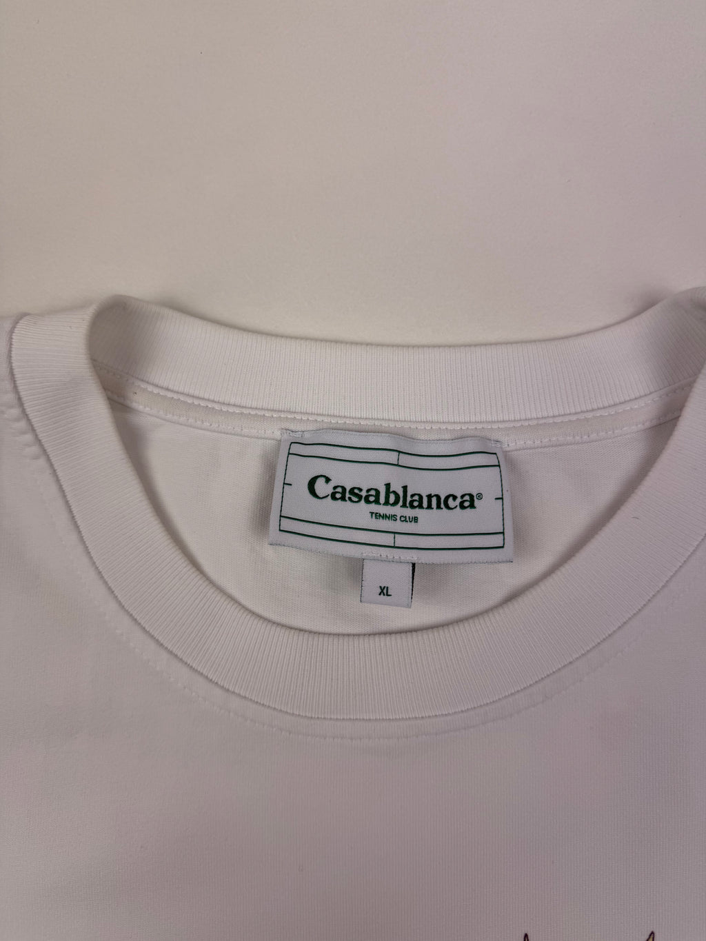 T-shirt Casablanca “Tennis Club” – Taille XL – Blanc