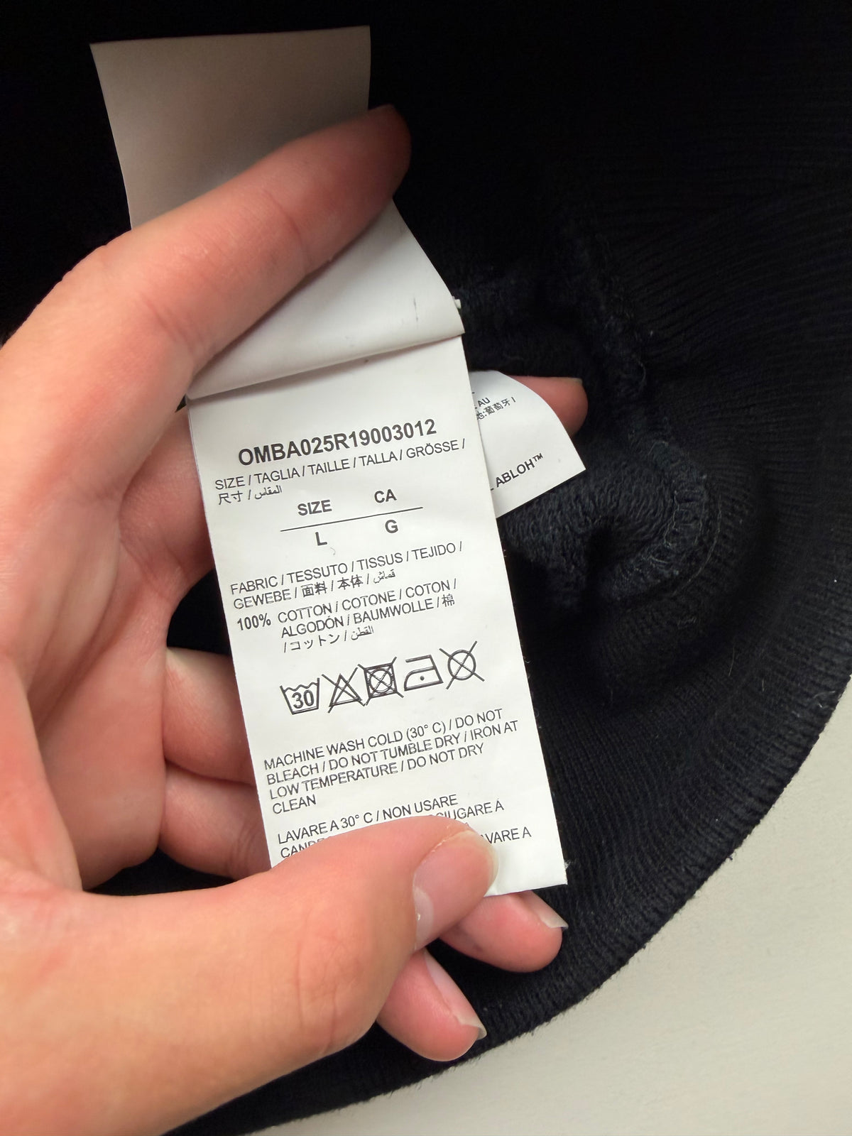 Sweatshirt Off-White « Diag Colored Arrows » – Taille L – Noir