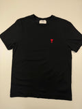 T-shirt AMI – Taille L – Noir avec Logo Cœur Rouge