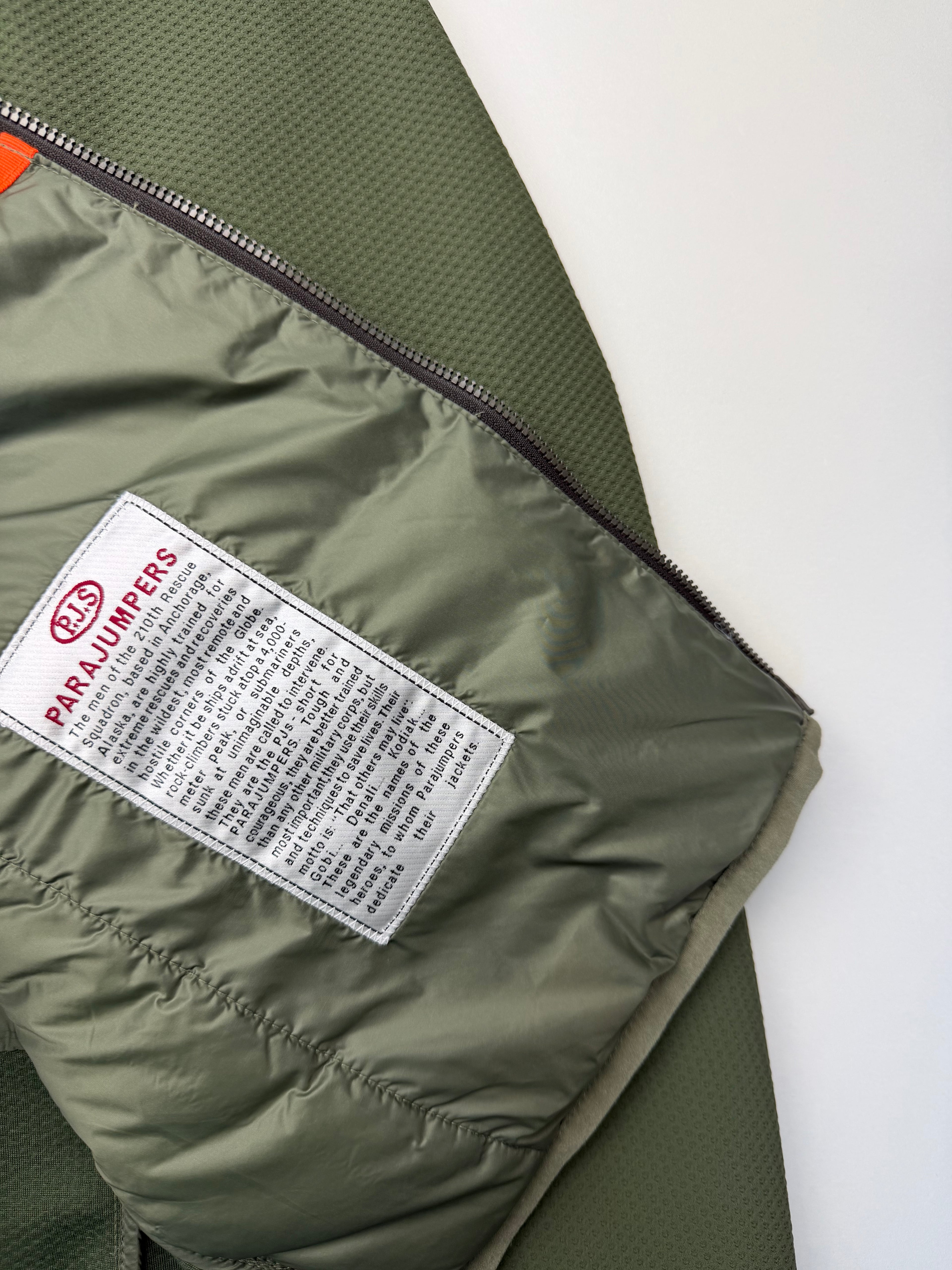 Veste Parajumpers “Jayden Hybride Warm Up” – Taille L – Vert Kaki – Neuve avec Étiquette