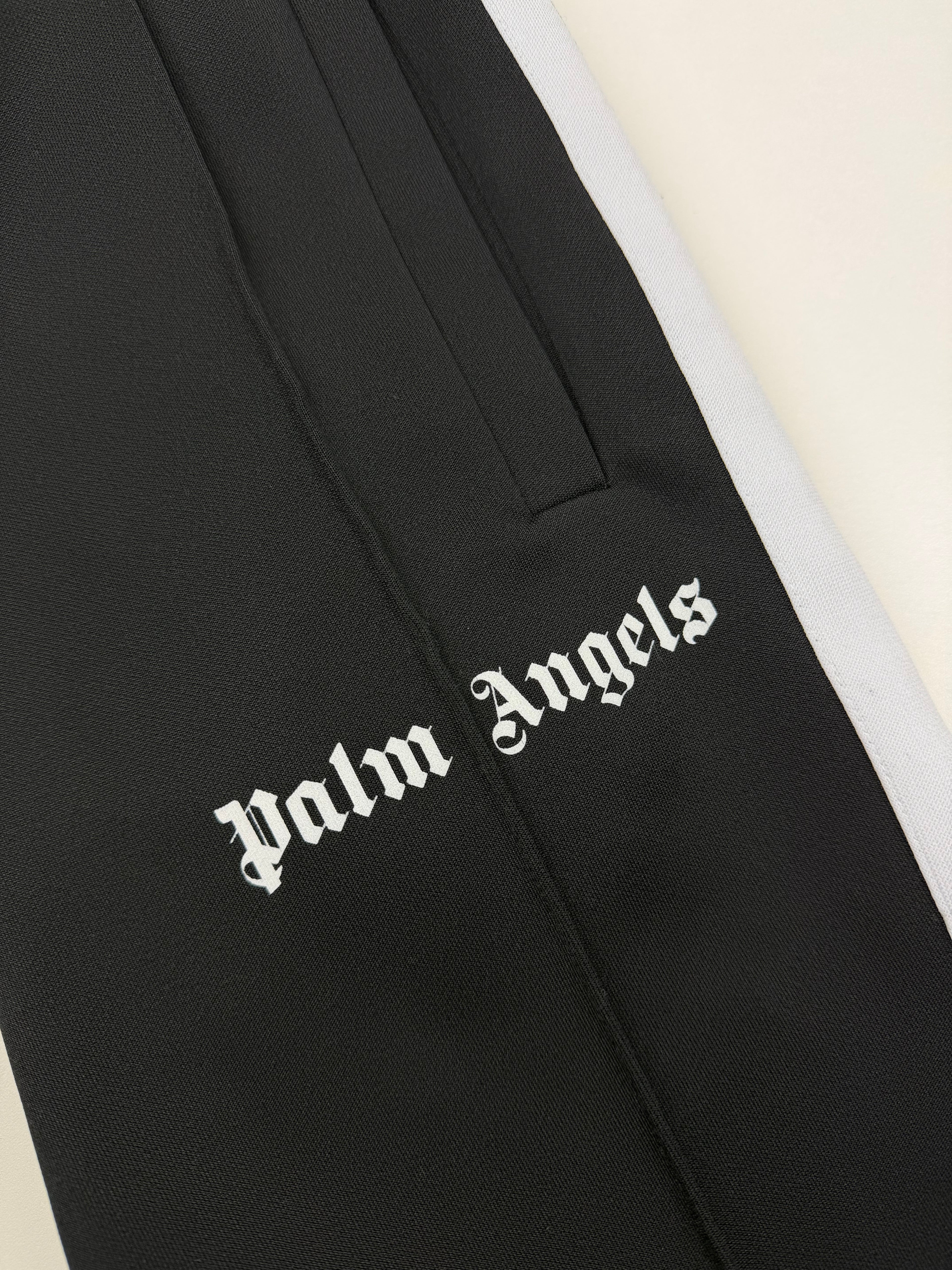 Jogging Palm Angels – Taille XS – Noir avec Bandes Blanches