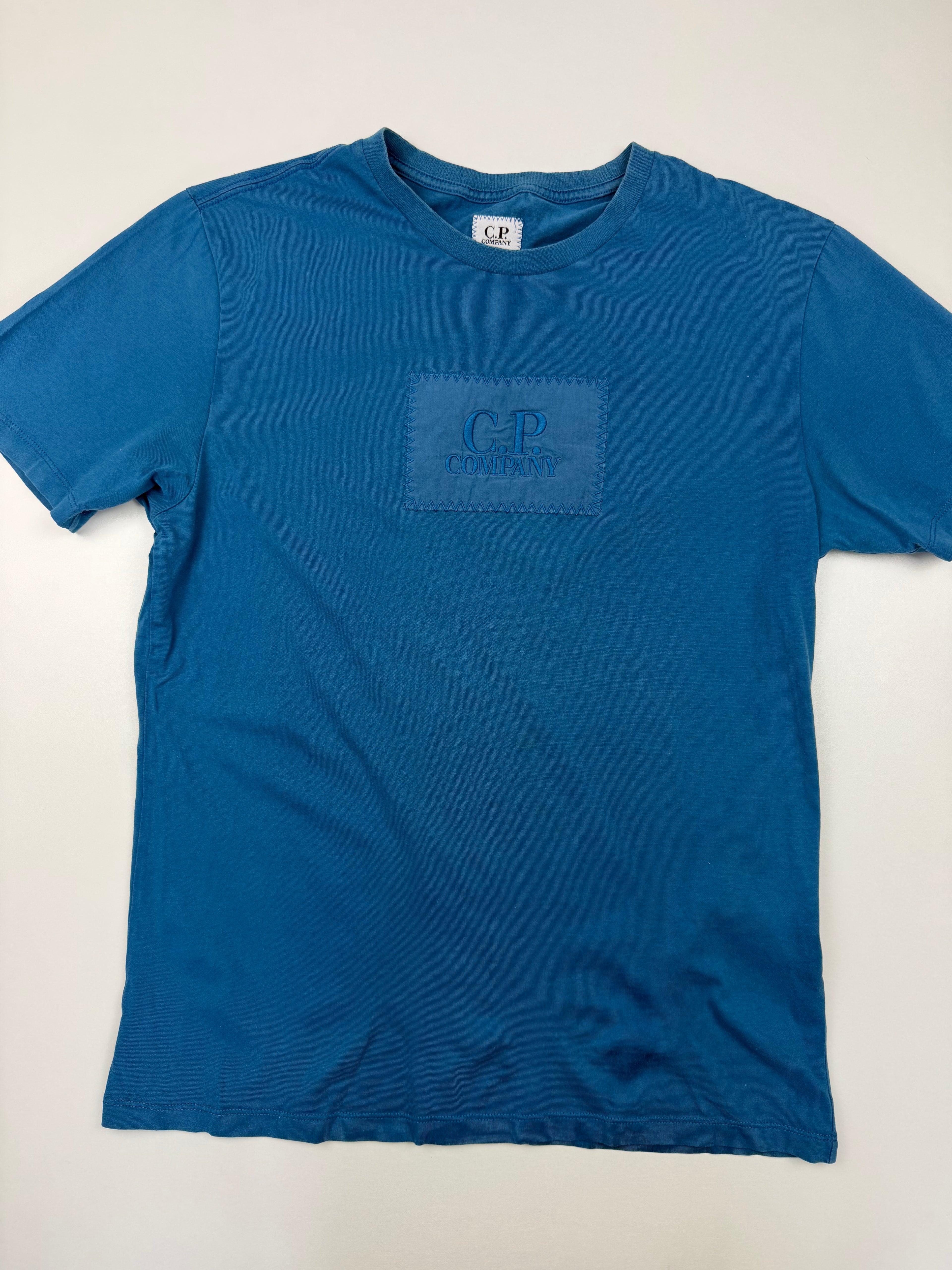 T-shirt C.P. Company – Taille S – Bleu avec Logo Central