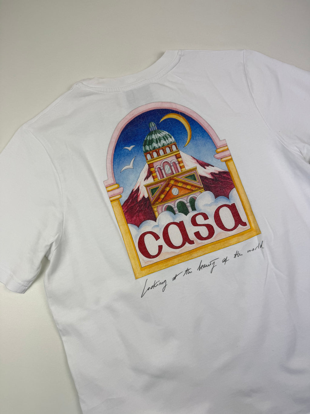 T-shirt Casablanca “Vue de l’Arche” – Taille L – Blanc