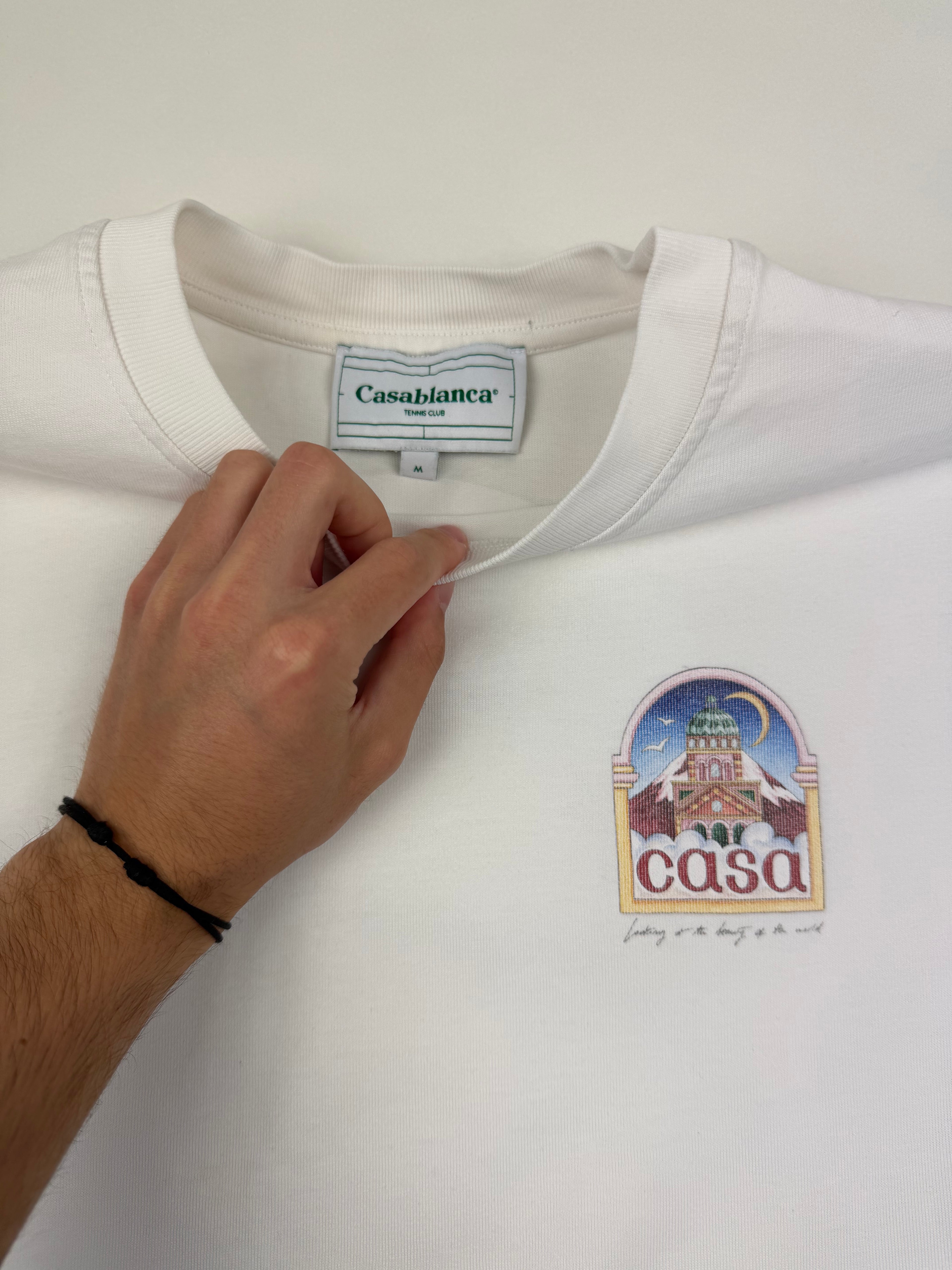 T-shirt Casablanca “Vue de l’Arche” – Taille M – Blanc