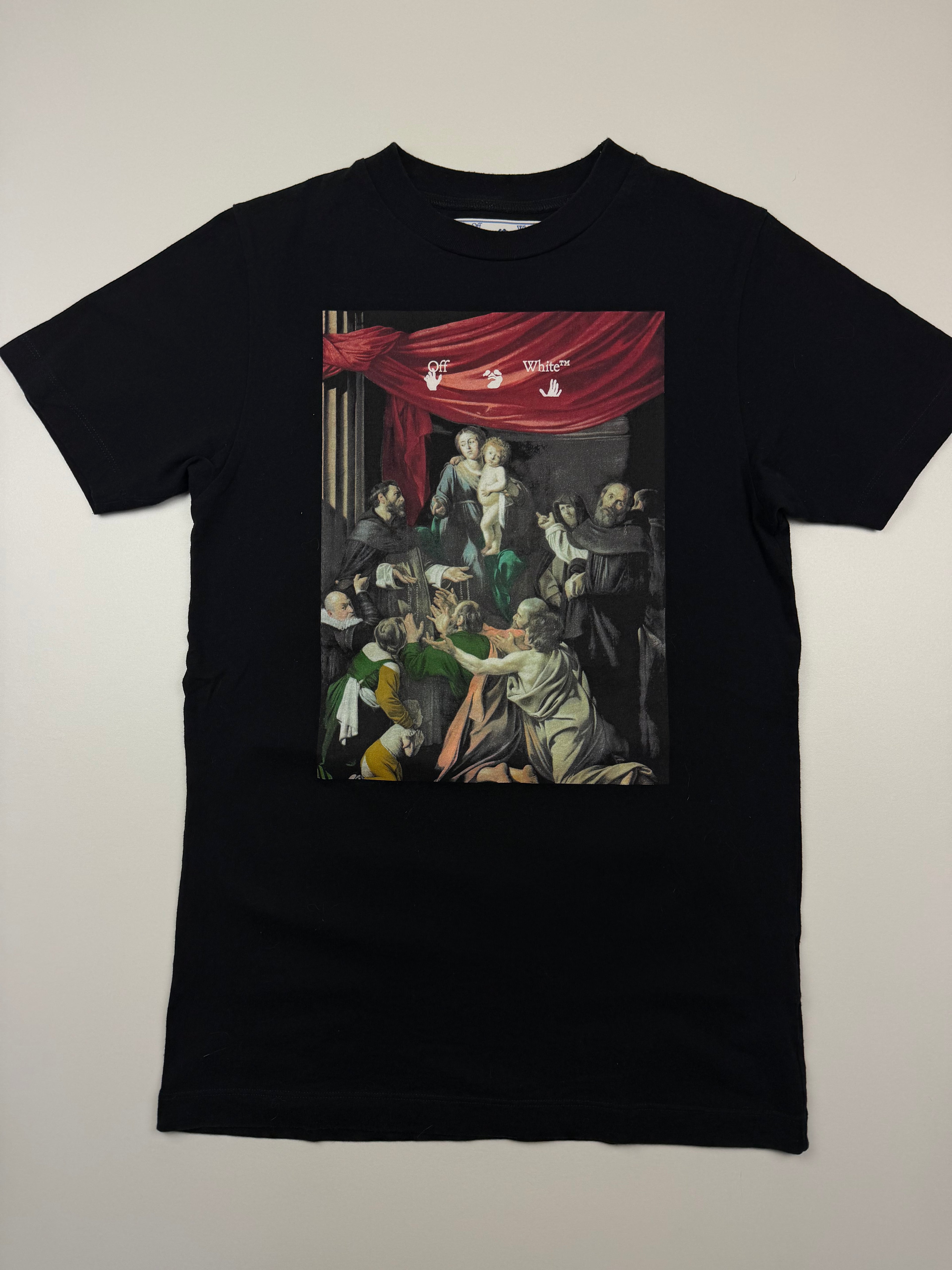 T-shirt Off-White “Caravaggio Painting” – Taille XS (taille comme un S) – Noir