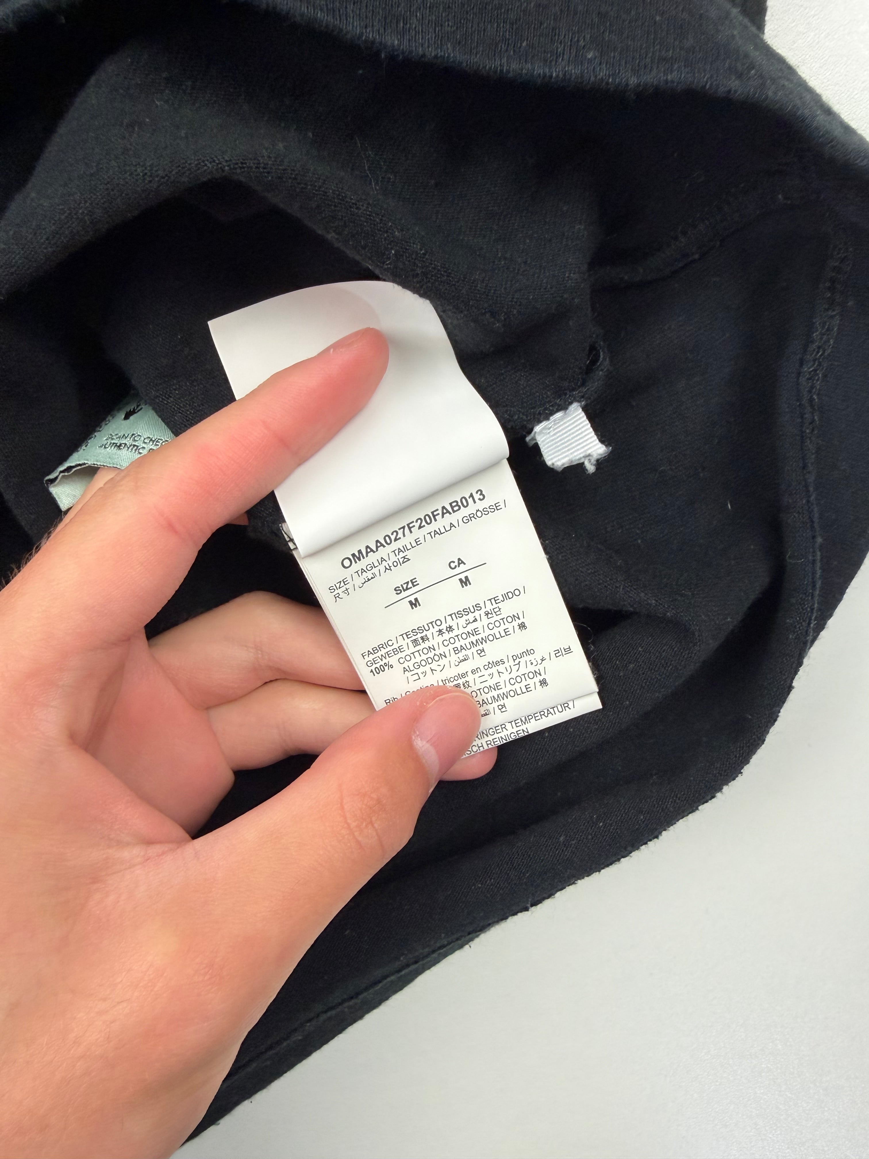 T-shirt Off-White “Agreement” – Taille M – Noir