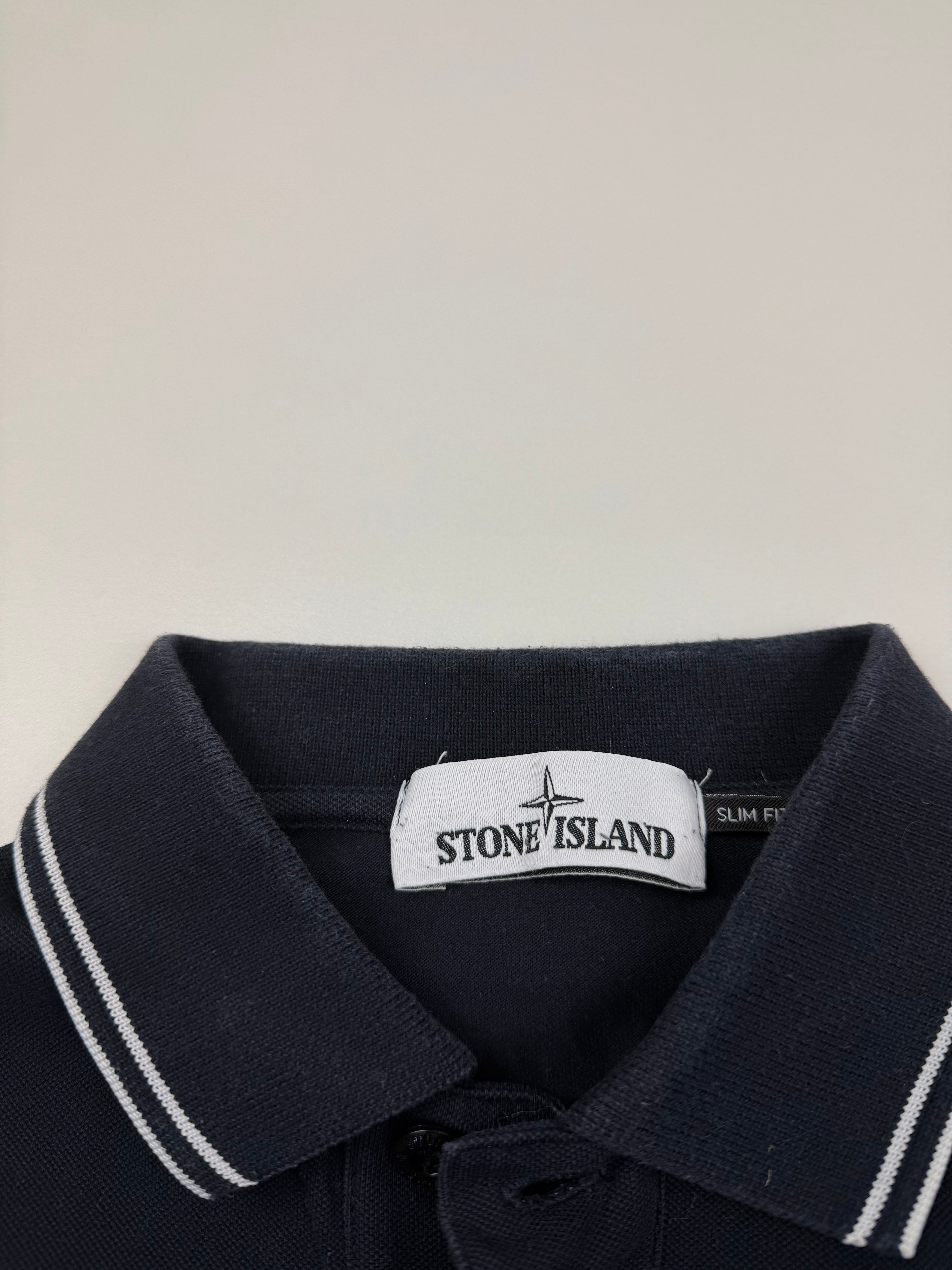 Polo Stone Island – Taille S – Bleu Marine