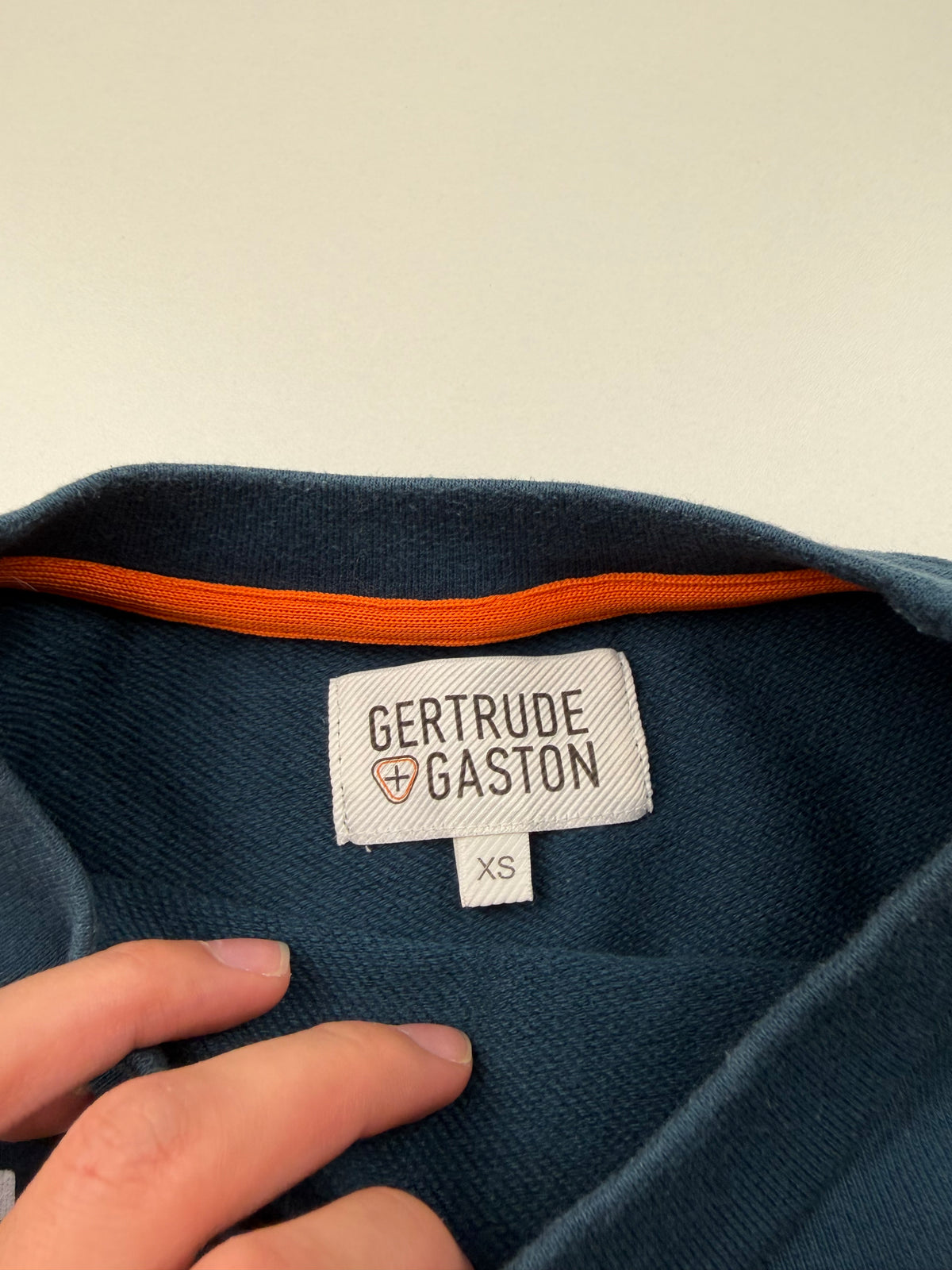 Sweat Gertrude – Taille XS – Bleu pétrole