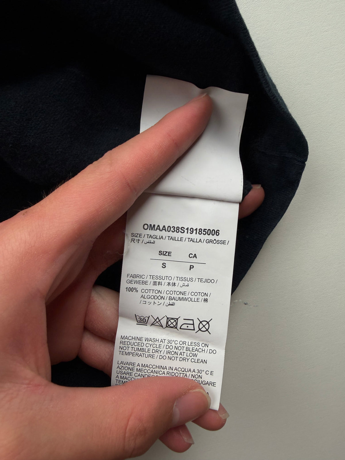 T-shirt Off-White « Split Arrows » – Taille S – Noir, blanc et rouge