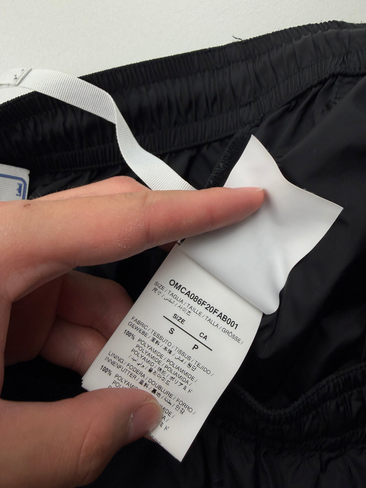 Jogging Off-White «Diagonal Track Pants» – Taille S – Noir