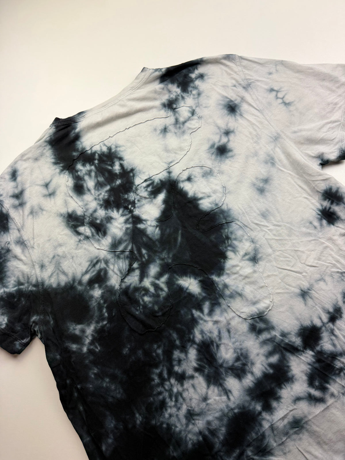 T-shirt Off-White « Tie-Dye Modern » – Taille XS – Noir et gris clair