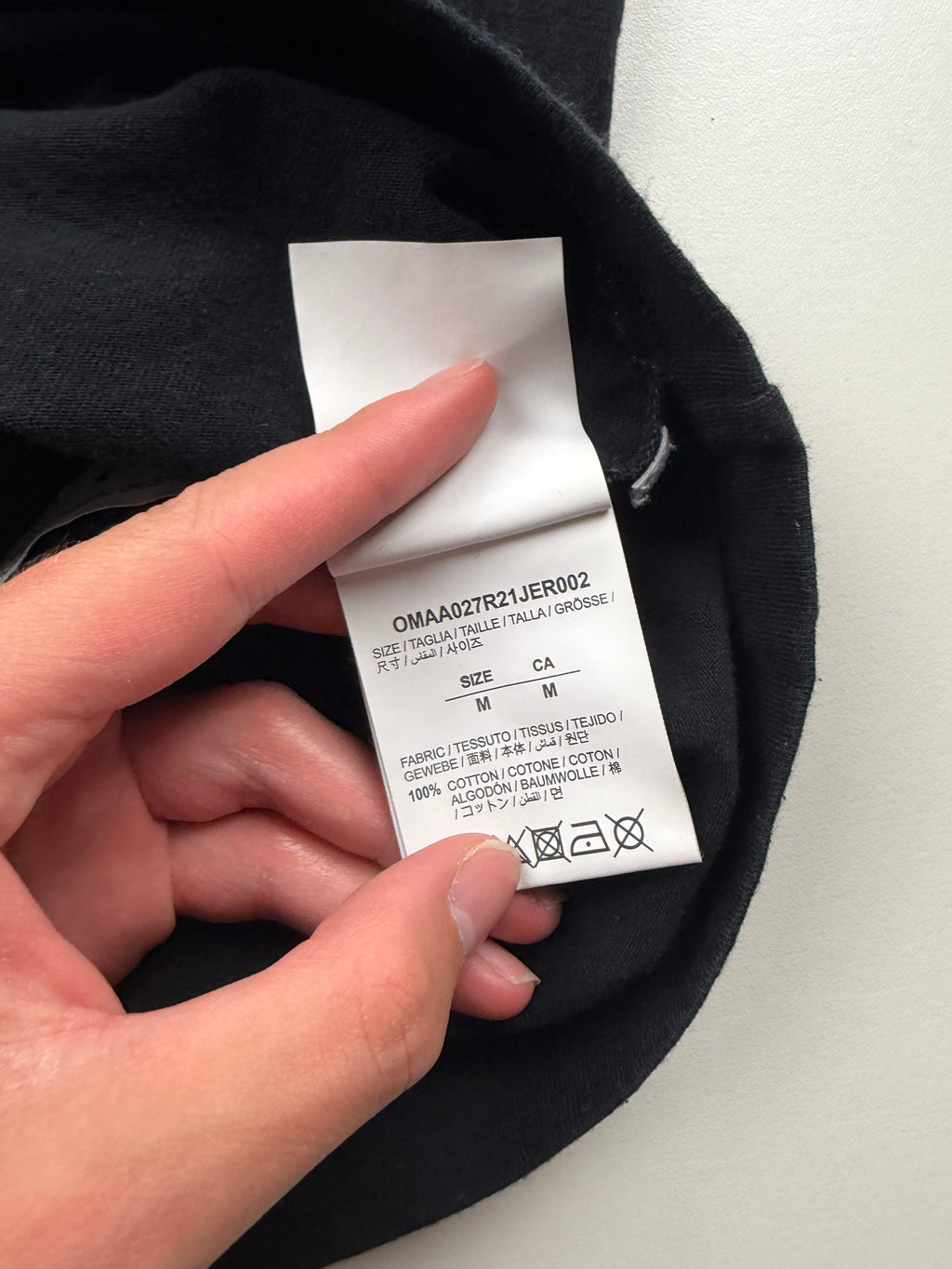T-Shirt Off-White « Mona Lisa » – Taille M – Noir