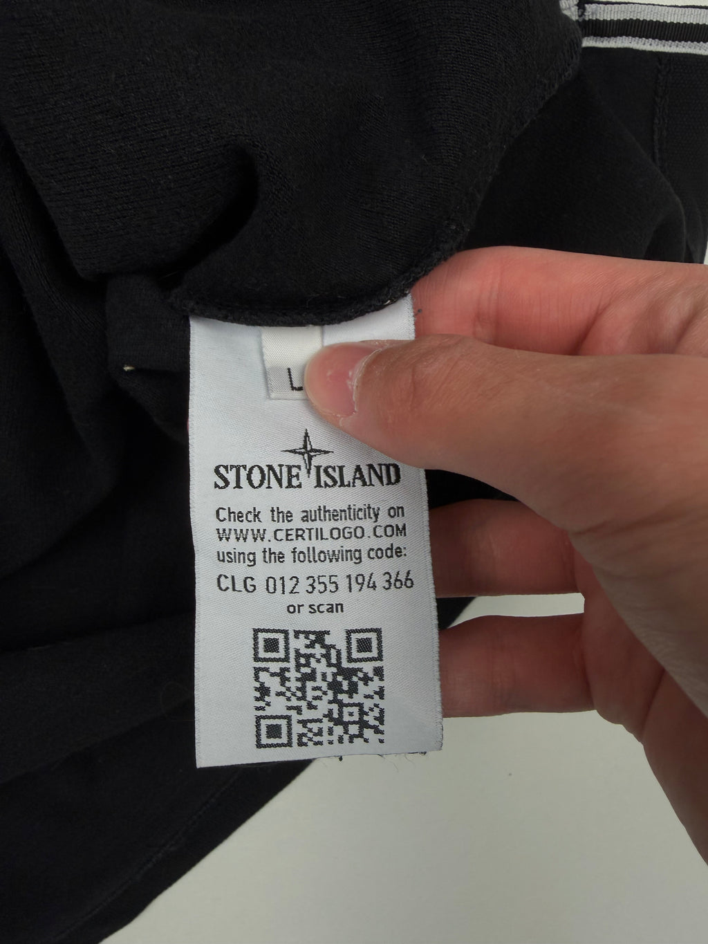 Polo Stone Island – Taille L – Noir