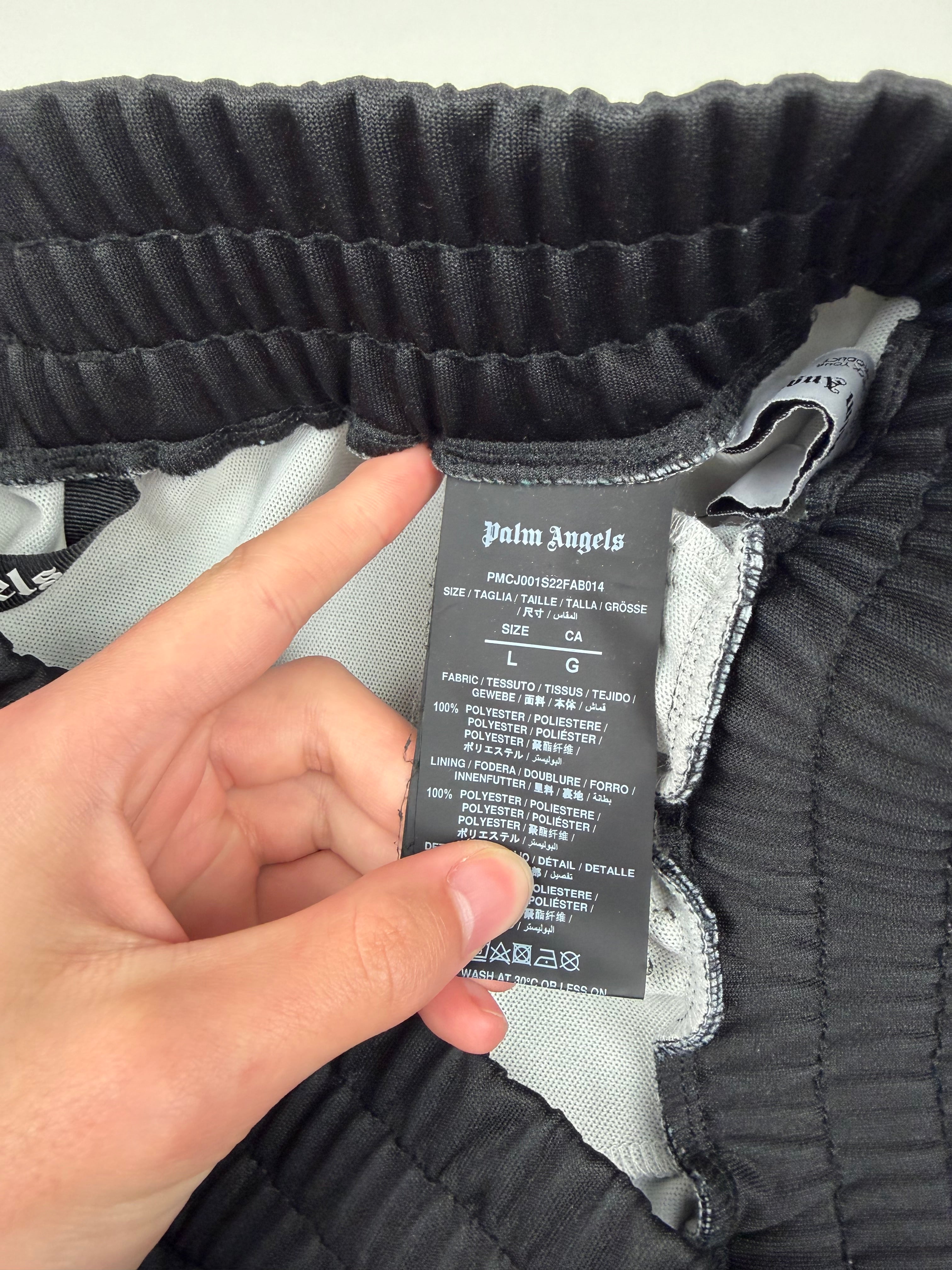 Jogging Palm Angels – Noir / Off White – Motif Palmier – Taille L