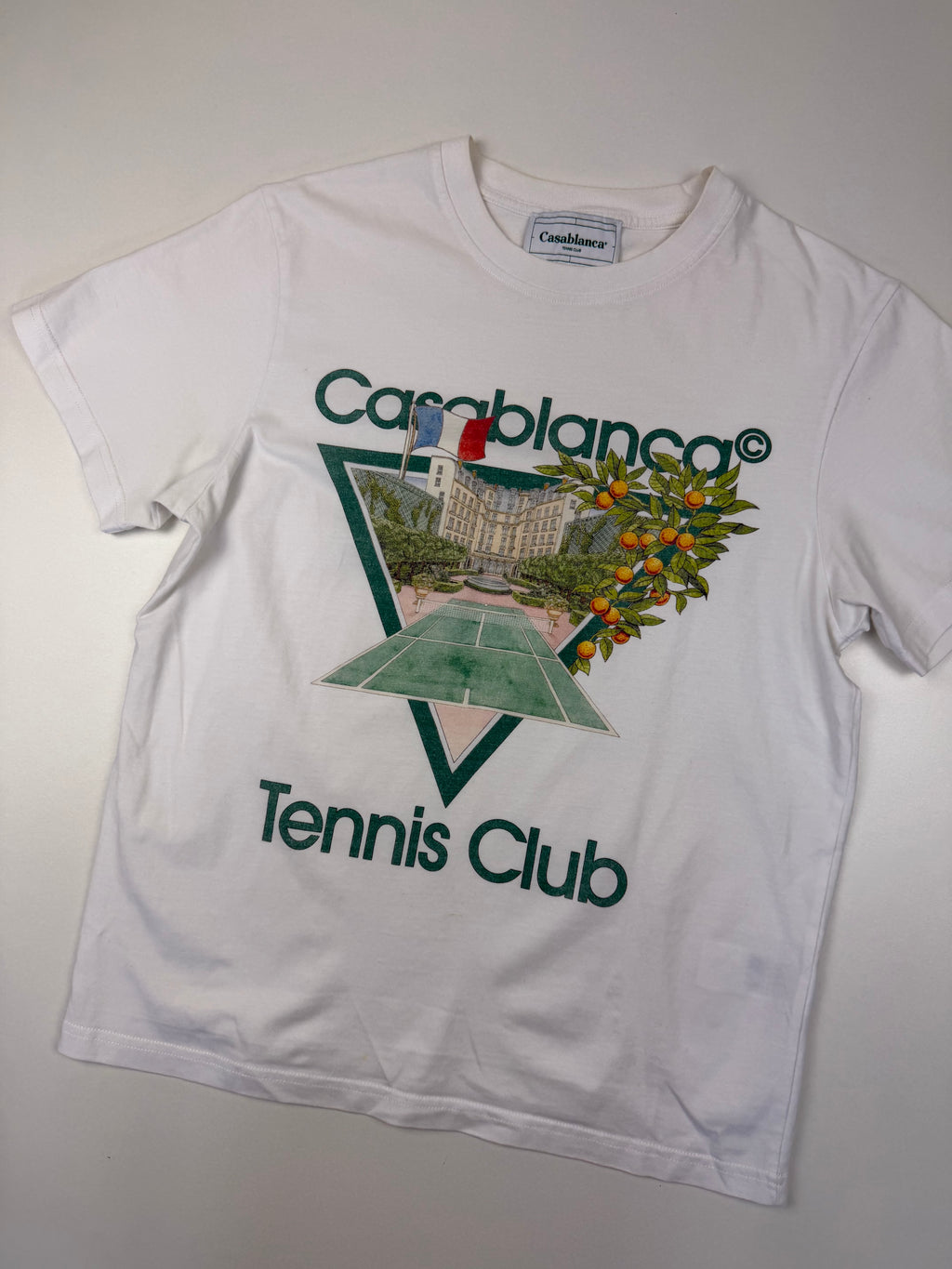 T-shirt Casablanca “Tennis Club” – Taille S – Blanc