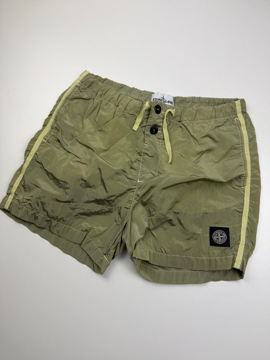 Short de Bain Stone Island – Taille S – Jaune en Polyamide