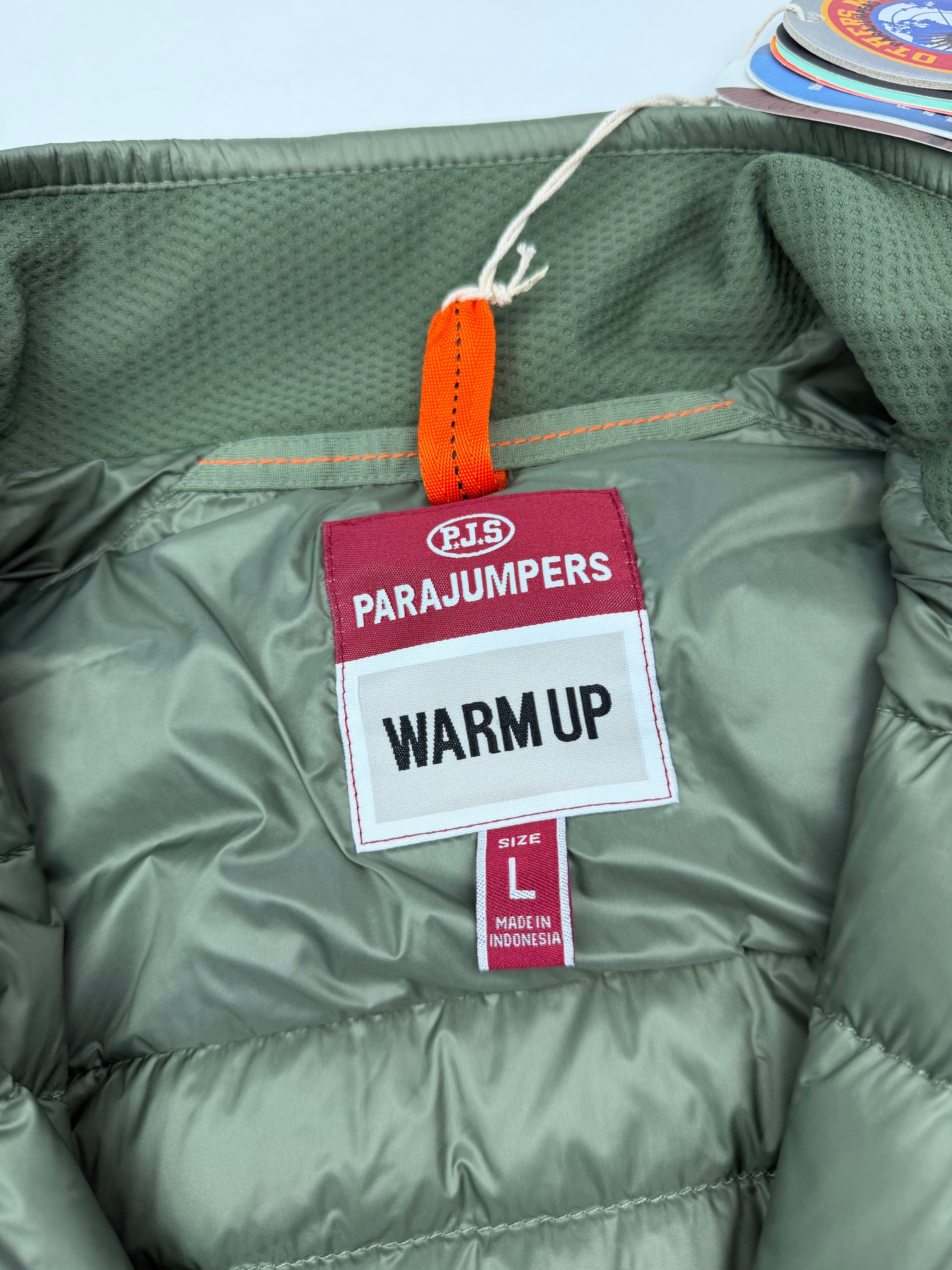 Veste Parajumpers “Jayden Hybride Warm Up” – Taille L – Vert Kaki – Neuve avec Étiquette