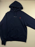 Pull à Capuche AMI Paris – Taille XL – Bleu Marine – Logo Cœur Rouge