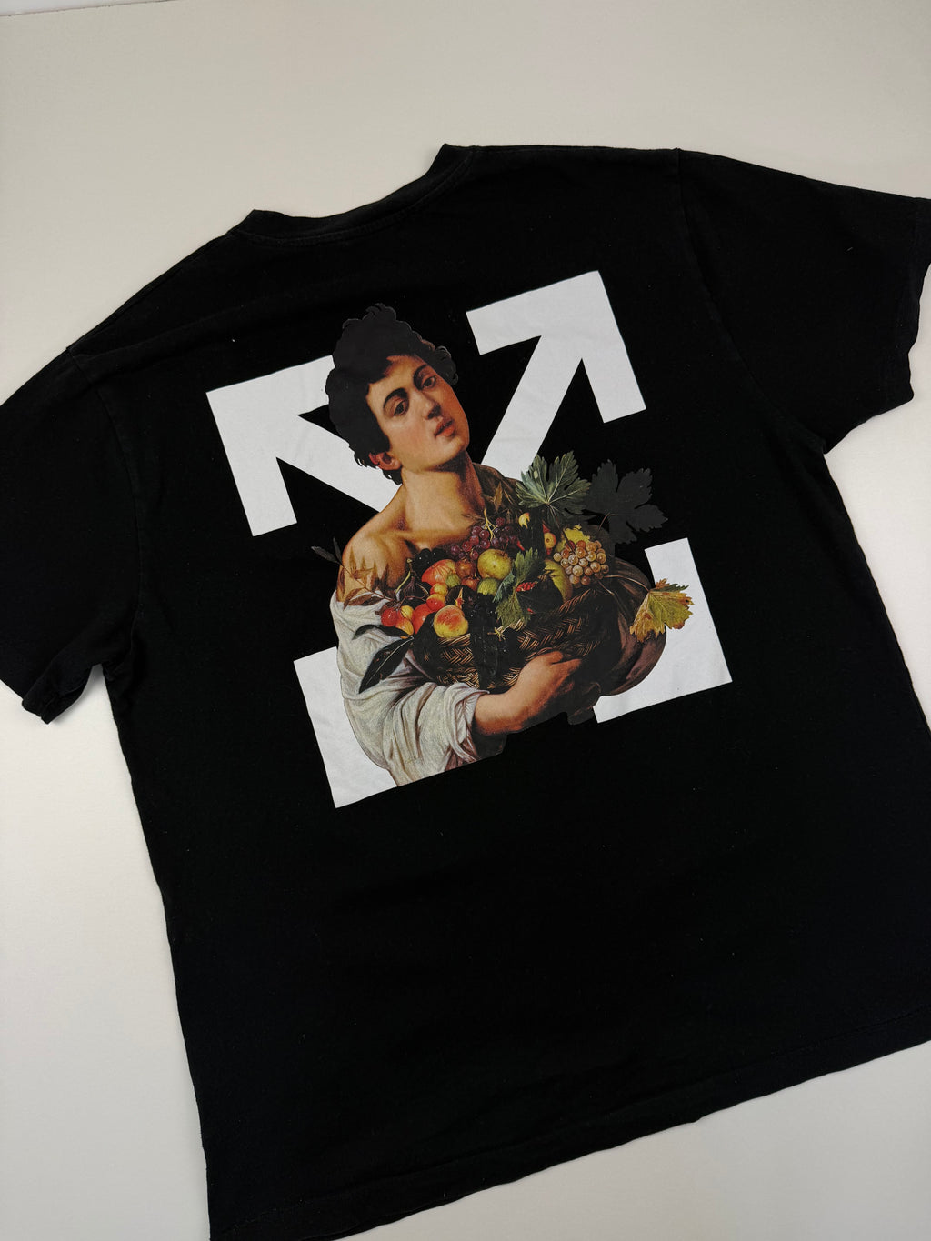 T-shirt Off-White “Caravaggio Boy Over” – Taille S (fit M/L) – Noir