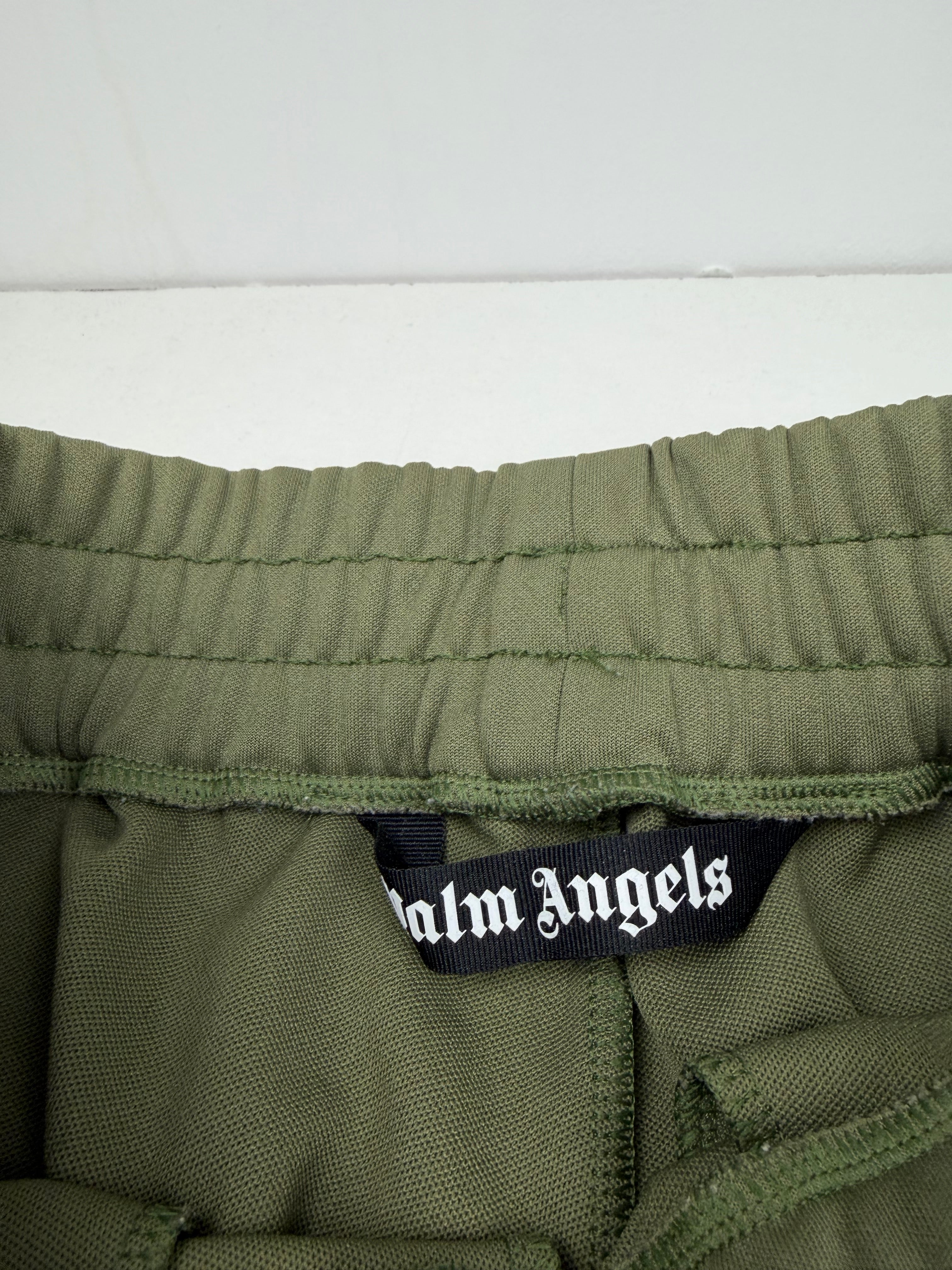 Jogging Palm Angels – Taille M – Kaki avec Bandes Blanches