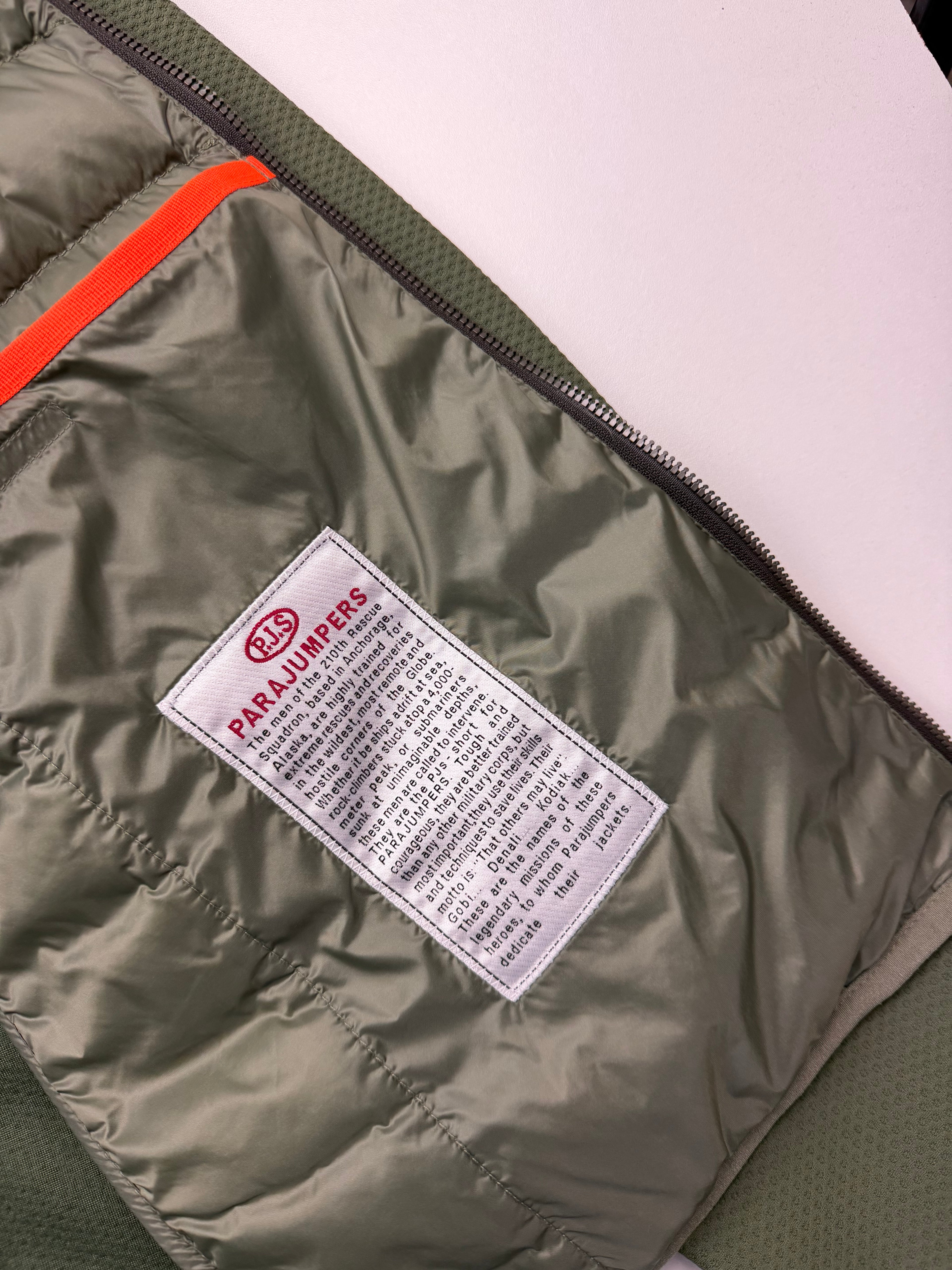 Veste Parajumpers “Jayden Warm Up” – Taille XL – Vert/Kaki – Neuve