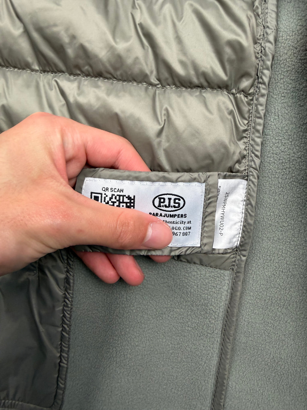 Veste Parajumpers Nolan – Taille XL – Coloris Nowhere (Gris Clair / Beige)