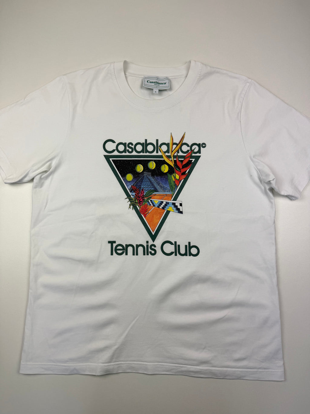 T-shirt Casablanca “Tennis Club” – Taille XL – Blanc