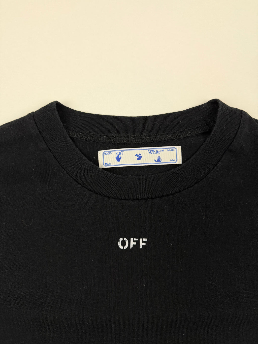 T-shirt Off-White “Stencil Logo” – Taille M – Noir