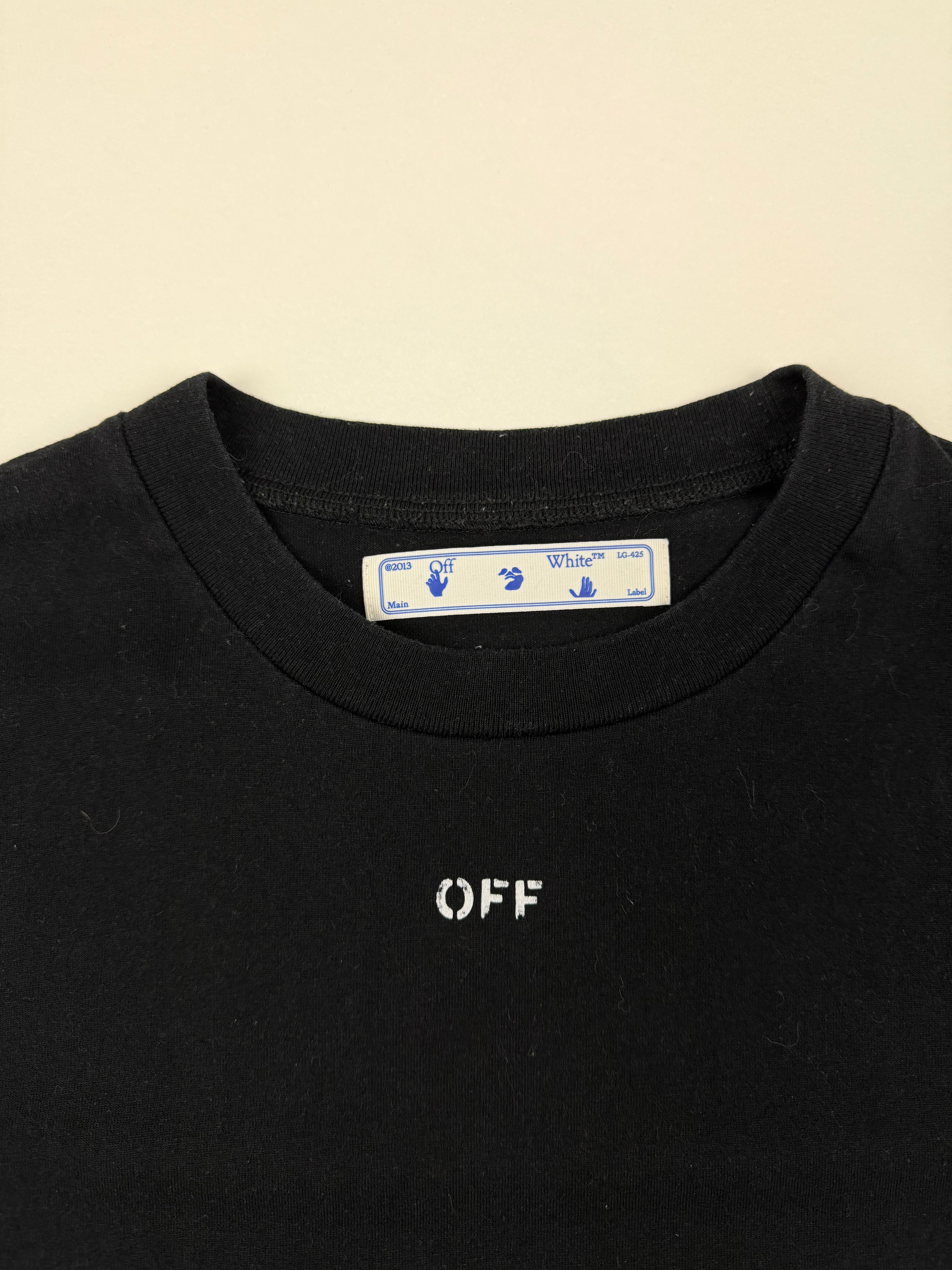 T-shirt Off-White “Stencil Logo” – Taille M – Noir