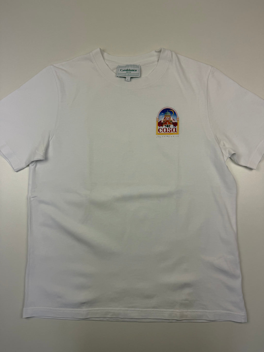 T-shirt Casablanca “Vue de l’Arche” – Taille L – Blanc