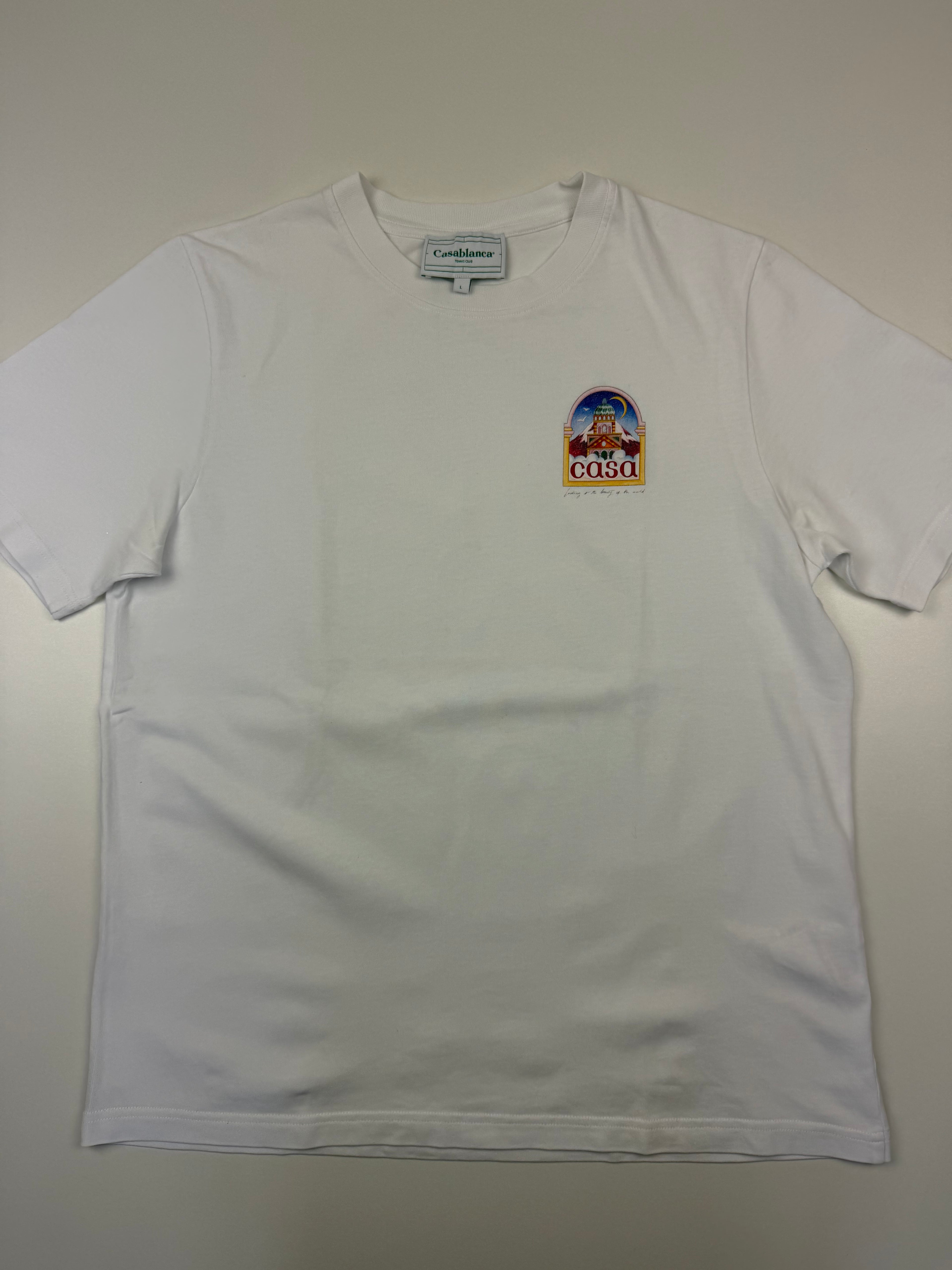 T-shirt Casablanca “Vue de l’Arche” – Taille L – Blanc