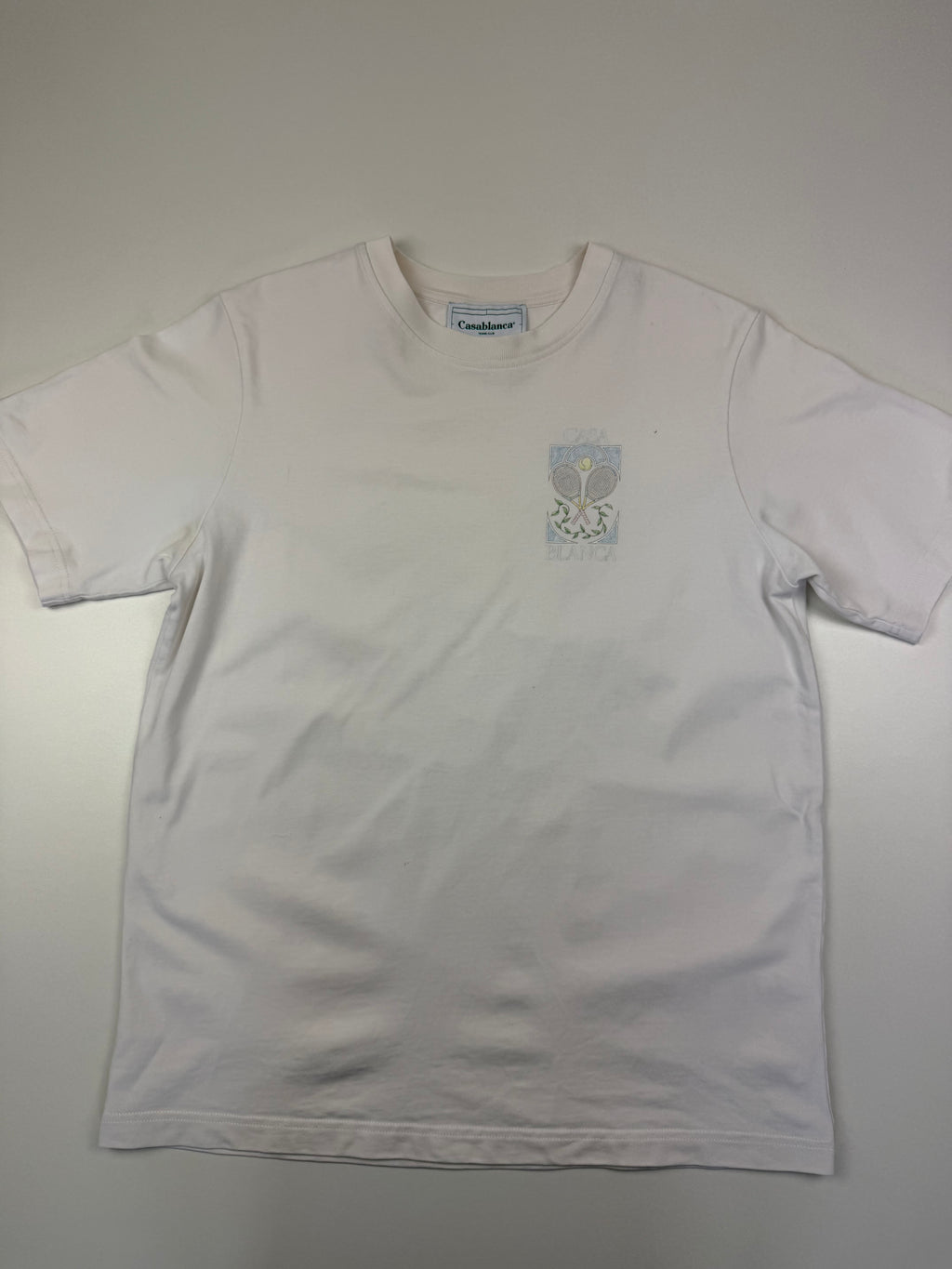 T-shirt Casablanca “Tennis Pastel” – Taille M – Blanc
