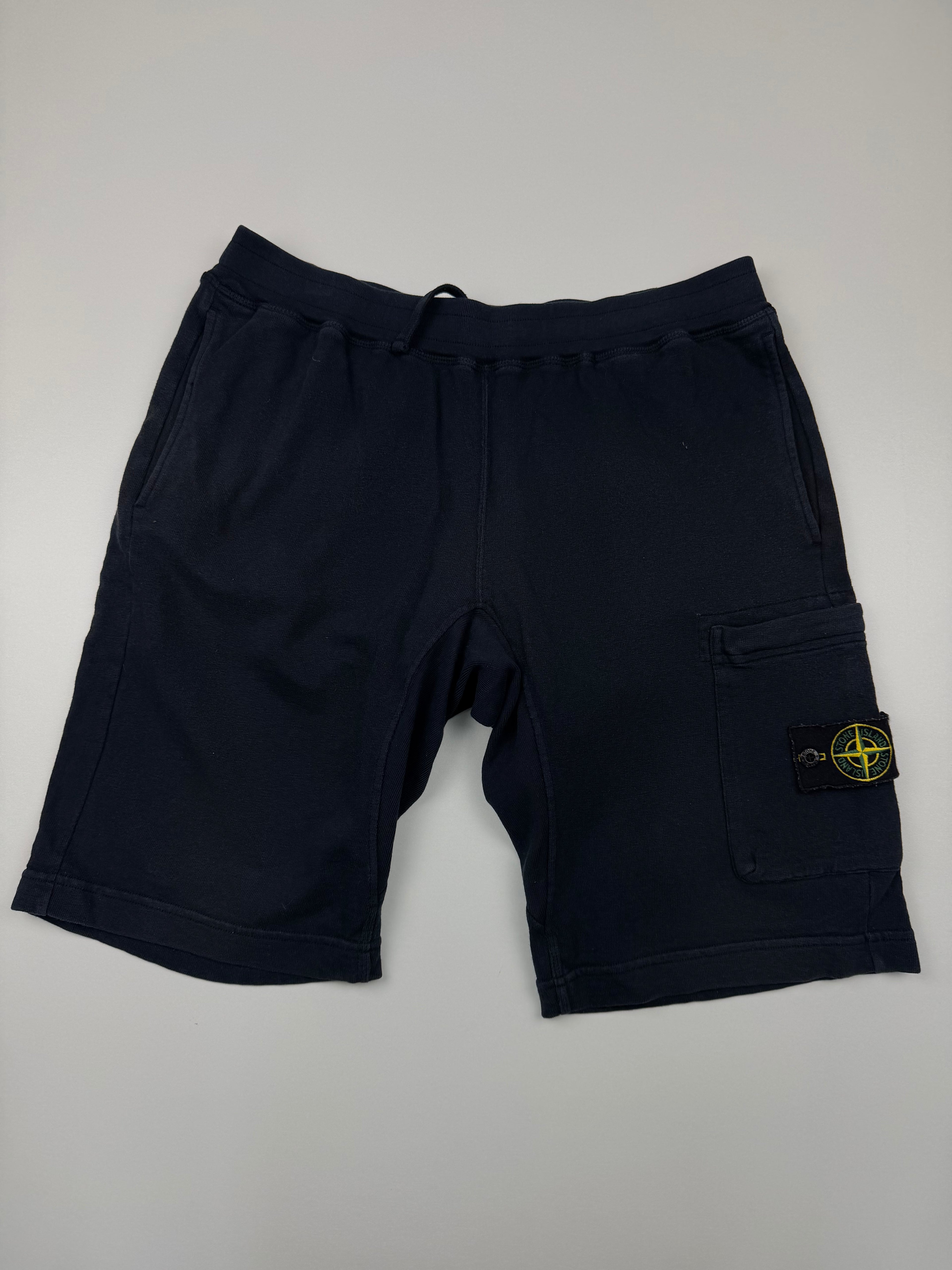Short Coton Stone Island – Taille L – Bleu Marine