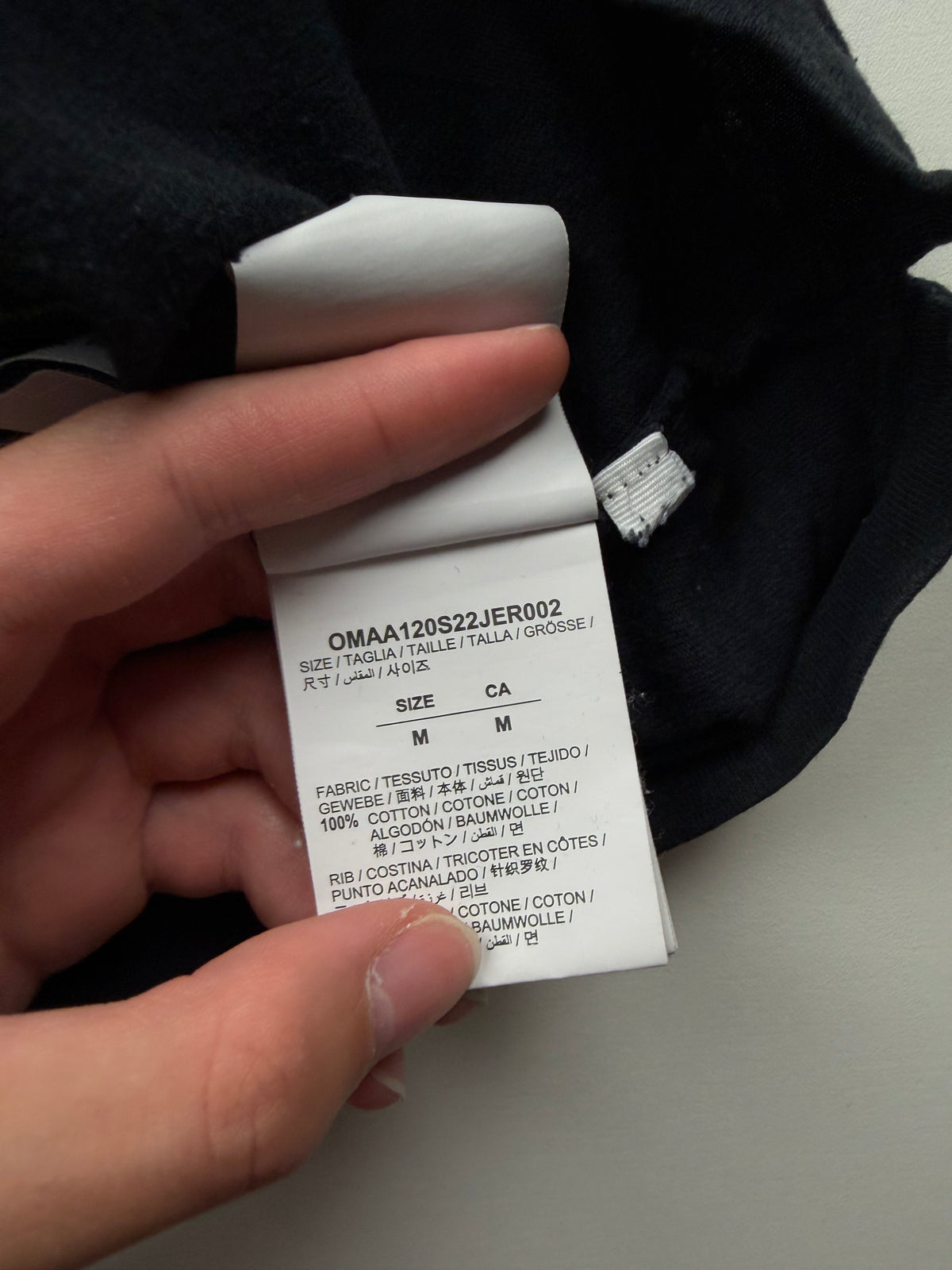 T-Shirt Off-White « Arrows Over Skate » – Taille M – Noir