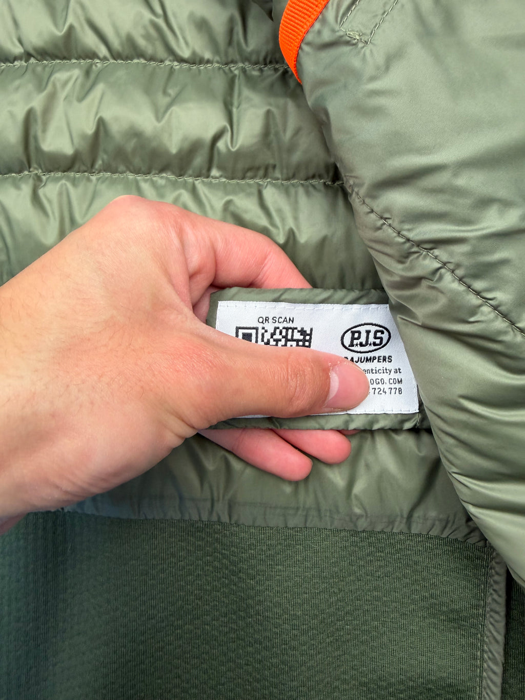 Veste Parajumpers “Jayden Hybride Warm Up” – Taille L – Vert Kaki – Neuve avec Étiquette
