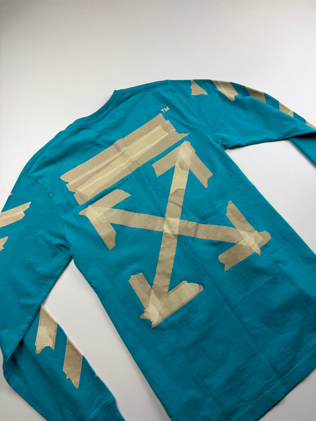 Longsleeve Off-White « Tape Arrows » – Taille XS – Bleu