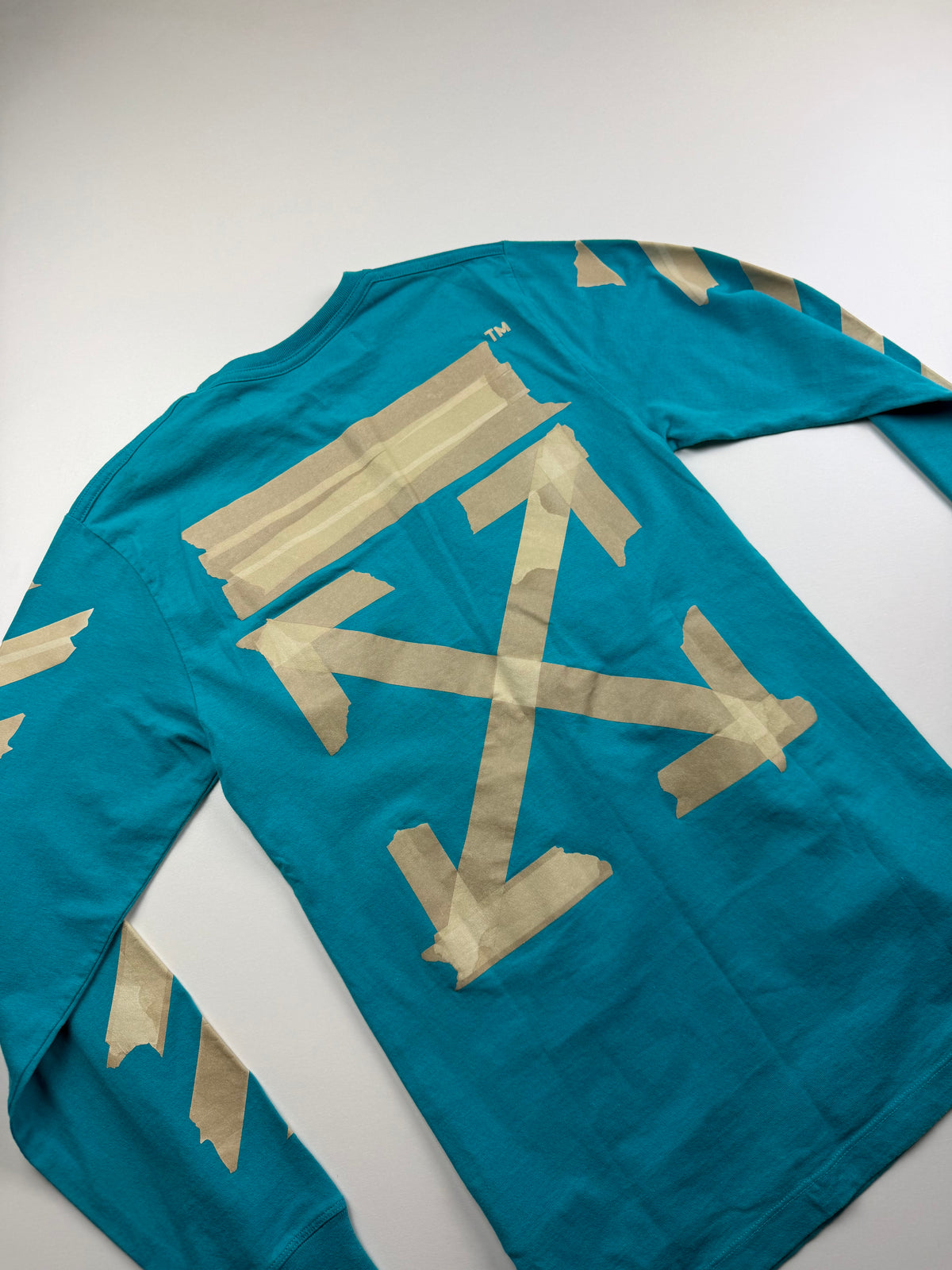 Longsleeve Off-White « Tape Arrows » – Taille XS – Bleu