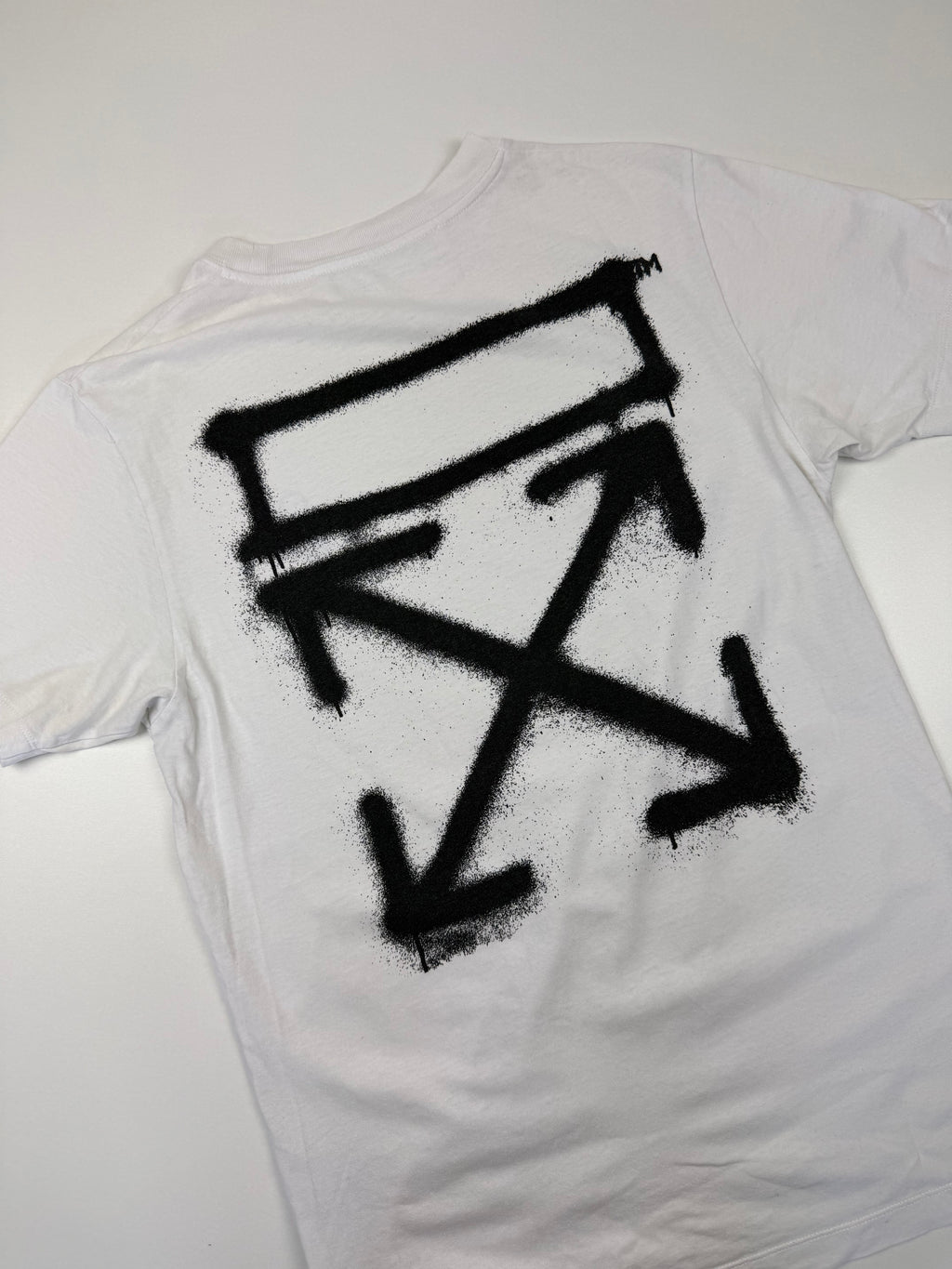 T-shirt Off-White “Spray Marker” – Taille S – Blanc / Noir