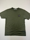 T-shirt Stone Island – Taille M – Vert Kaki avec Logo Poitrine