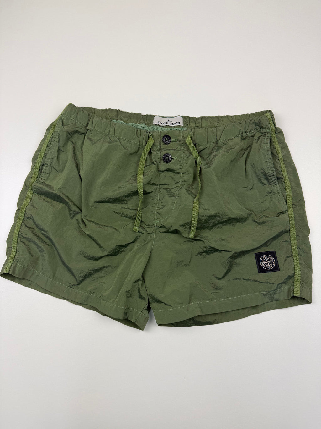 Short de Bain Stone Island – Taille L – Nylon Vert Kaki