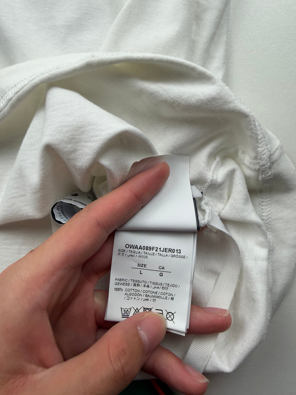 T-Shirt Off-White «Pen Arrows» – Taille L – Blanc