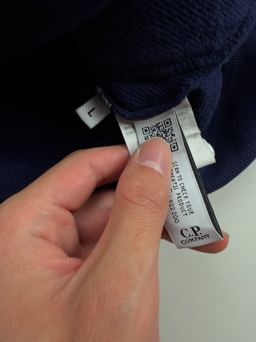 Pull 1/4 Zip C.P. Company – Taille L – Bleu Marine
