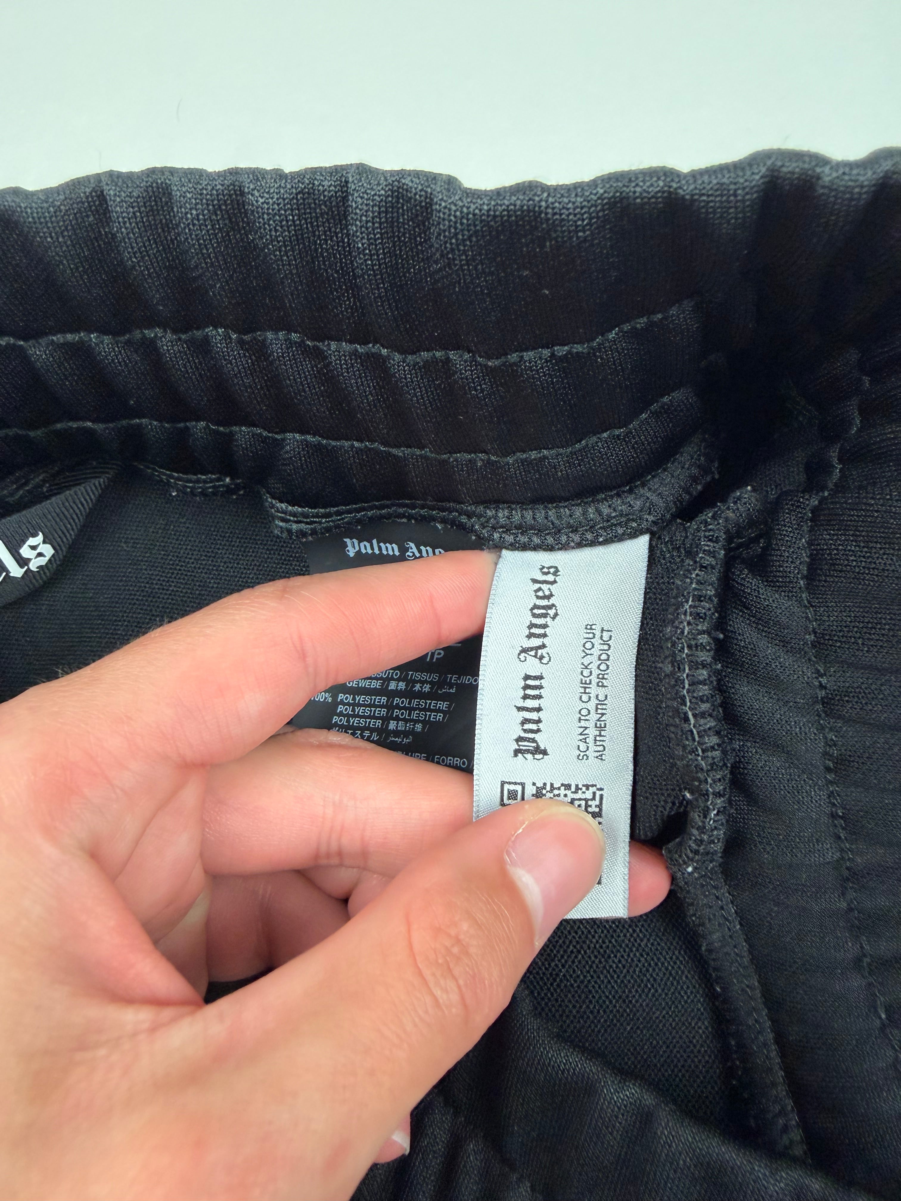 Jogging Palm Angels – Taille XS – Noir avec Bandes Blanches